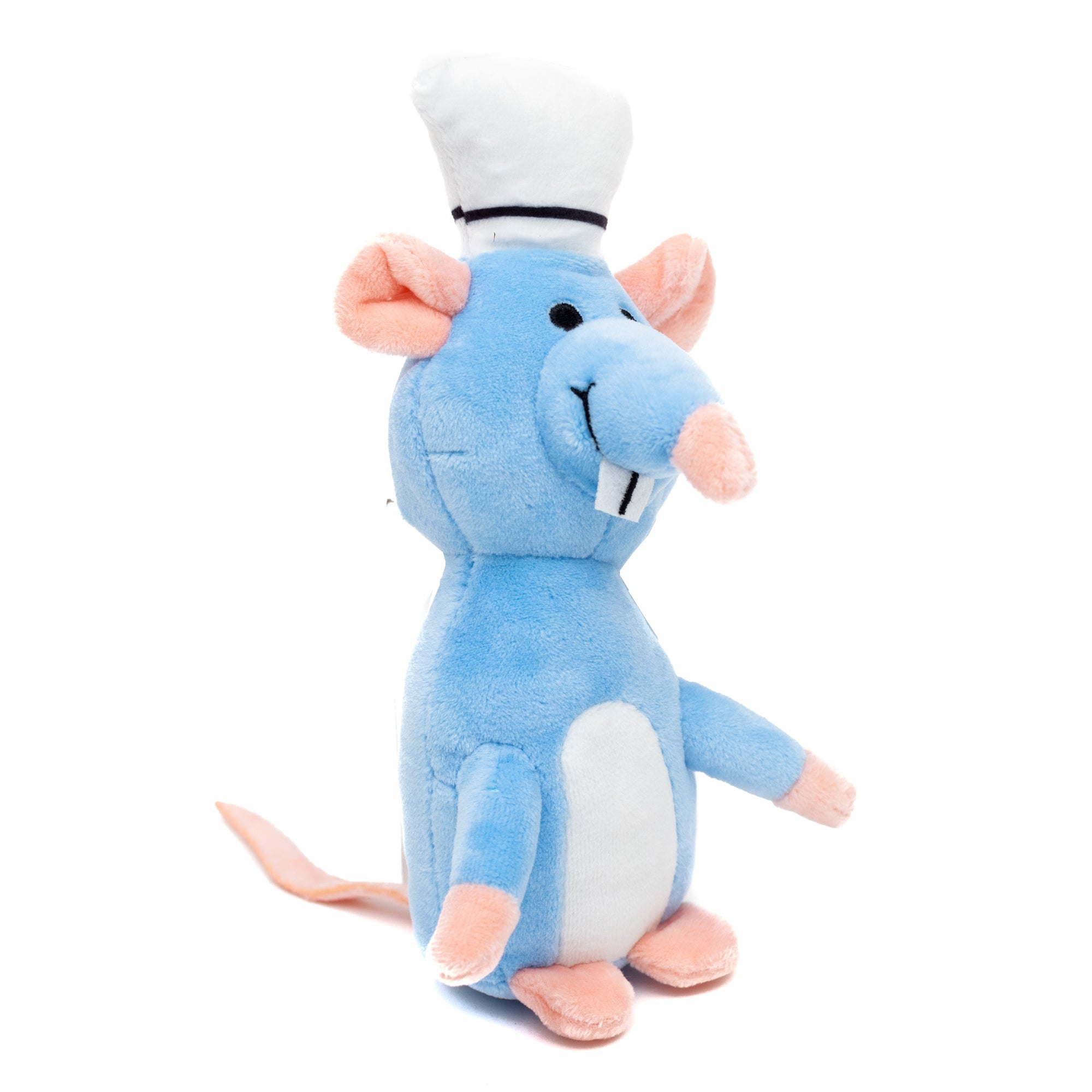 Dog Toy Squeaker Plush - Ratatouille Chef Remy Rat Full Body Pose 