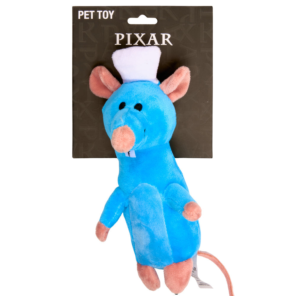 Buckle-Down Disney Ratatouille Chef Remy Rat Pose Squeaky Plush Dog Toy