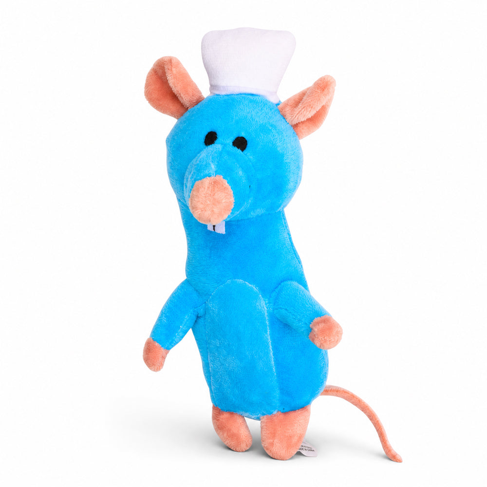 Buckle-Down Disney Ratatouille Chef Remy Rat Pose Squeaky Plush Dog Toy