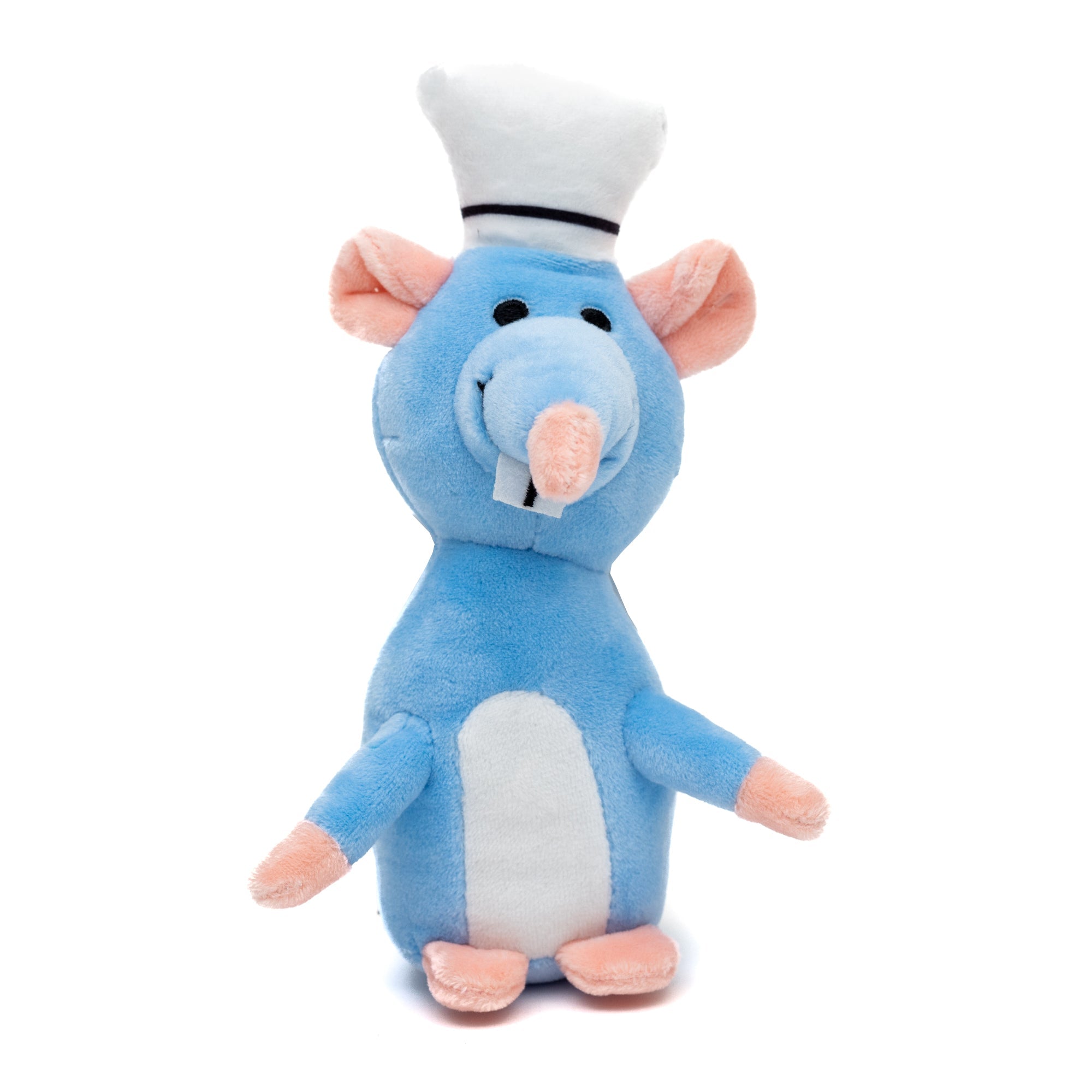 Dog Toy Squeaker Plush - Ratatouille Chef Remy Rat Full Body Pose 