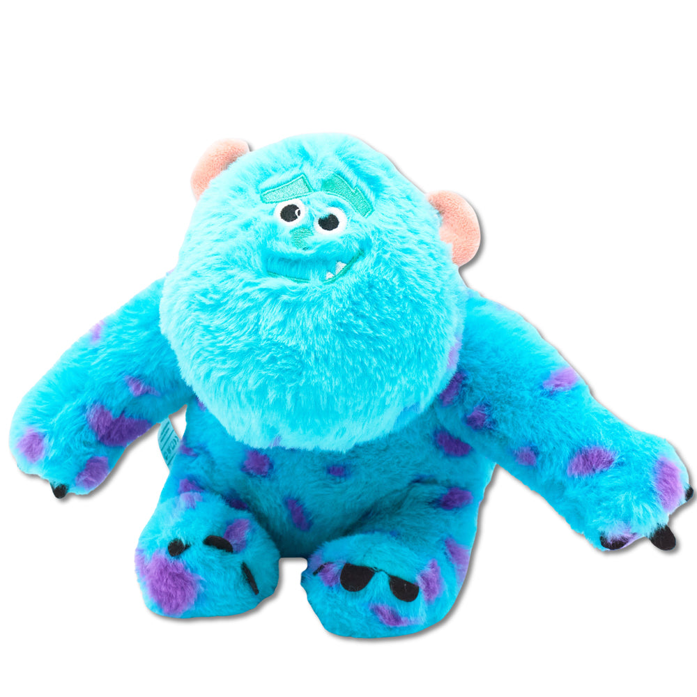 Dog Toy Squeaker Plush - Monsters, Inc. Furry Sulley Full Body Sitting Pose | HT Animal Supply