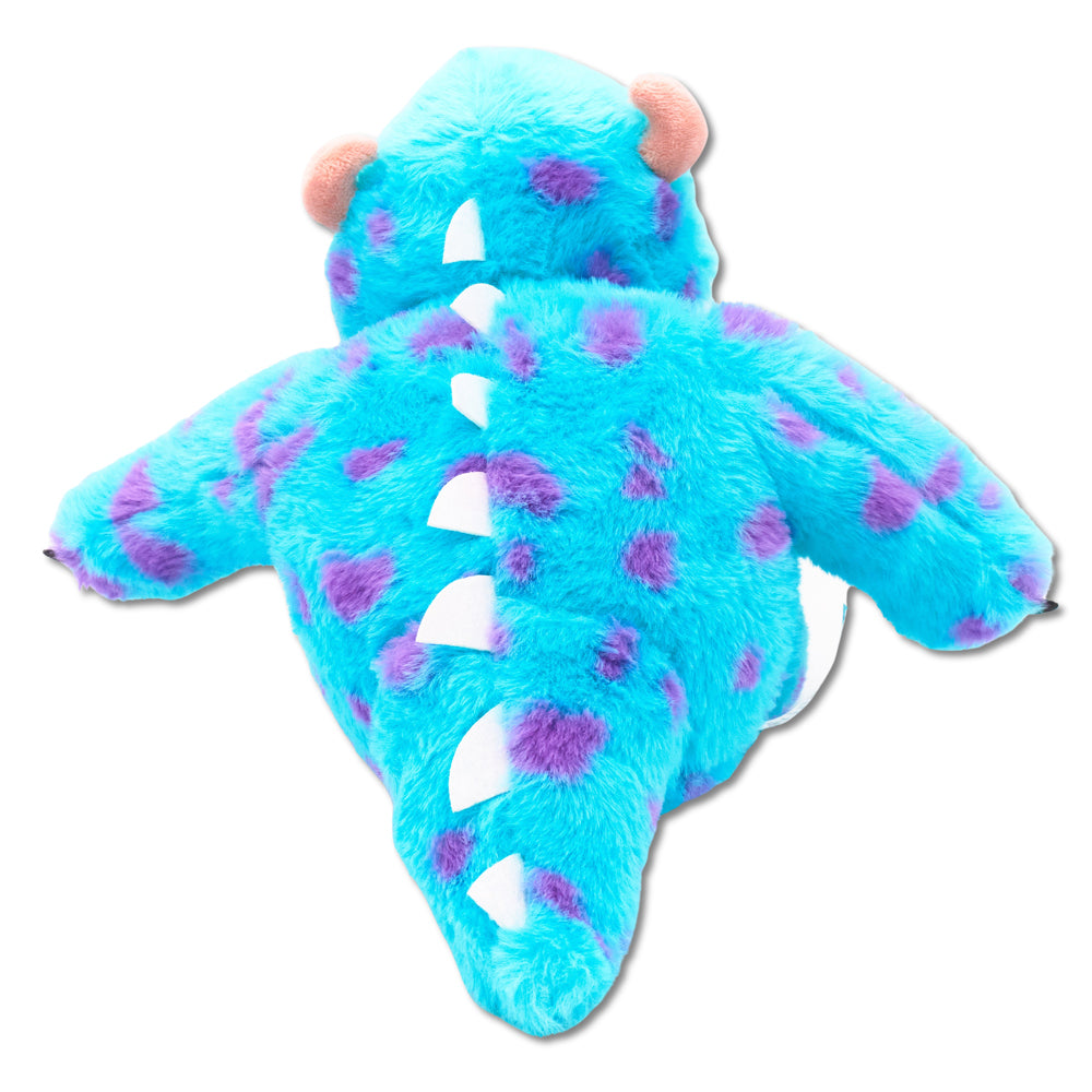 Dog Toy Squeaker Plush - Monsters, Inc. Furry Sulley Full Body Sitting Pose | HT Animal Supply