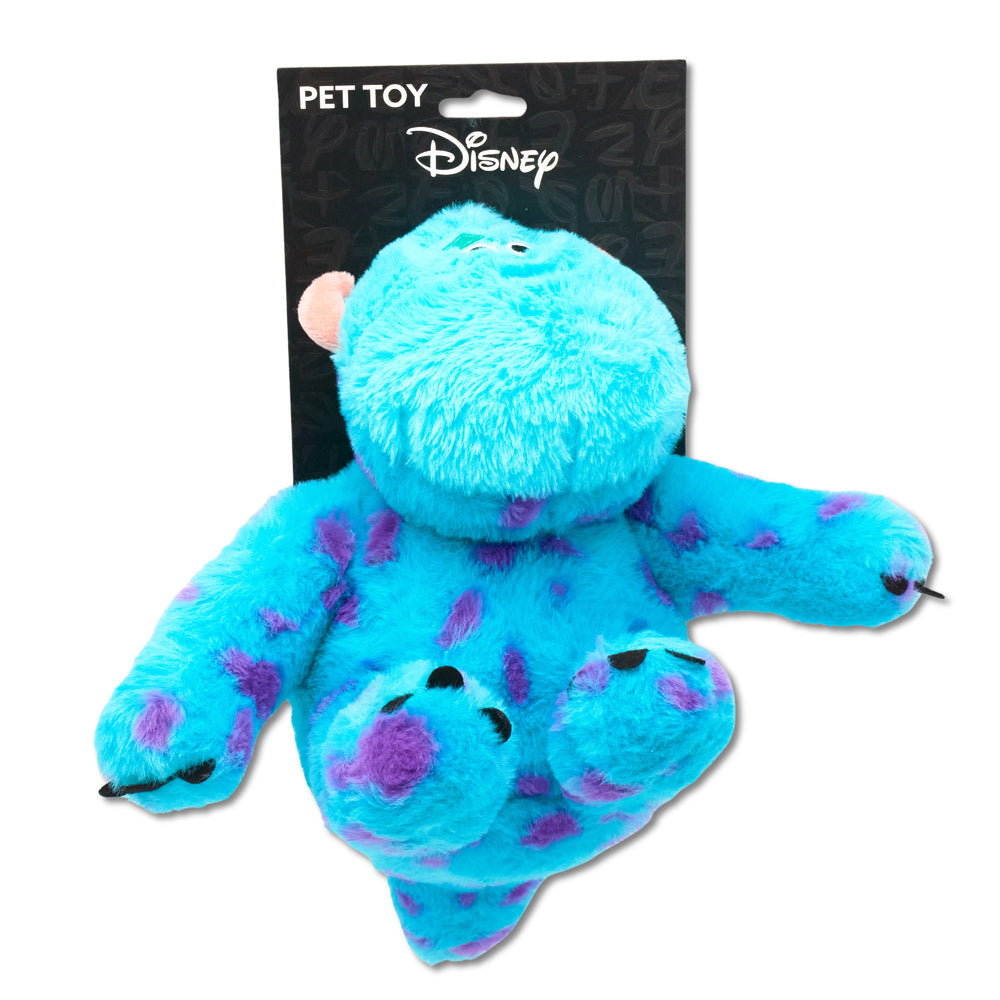 Dog Toy Squeaker Plush - Monsters, Inc. Furry Sulley Full Body Sitting Pose | HT Animal Supply