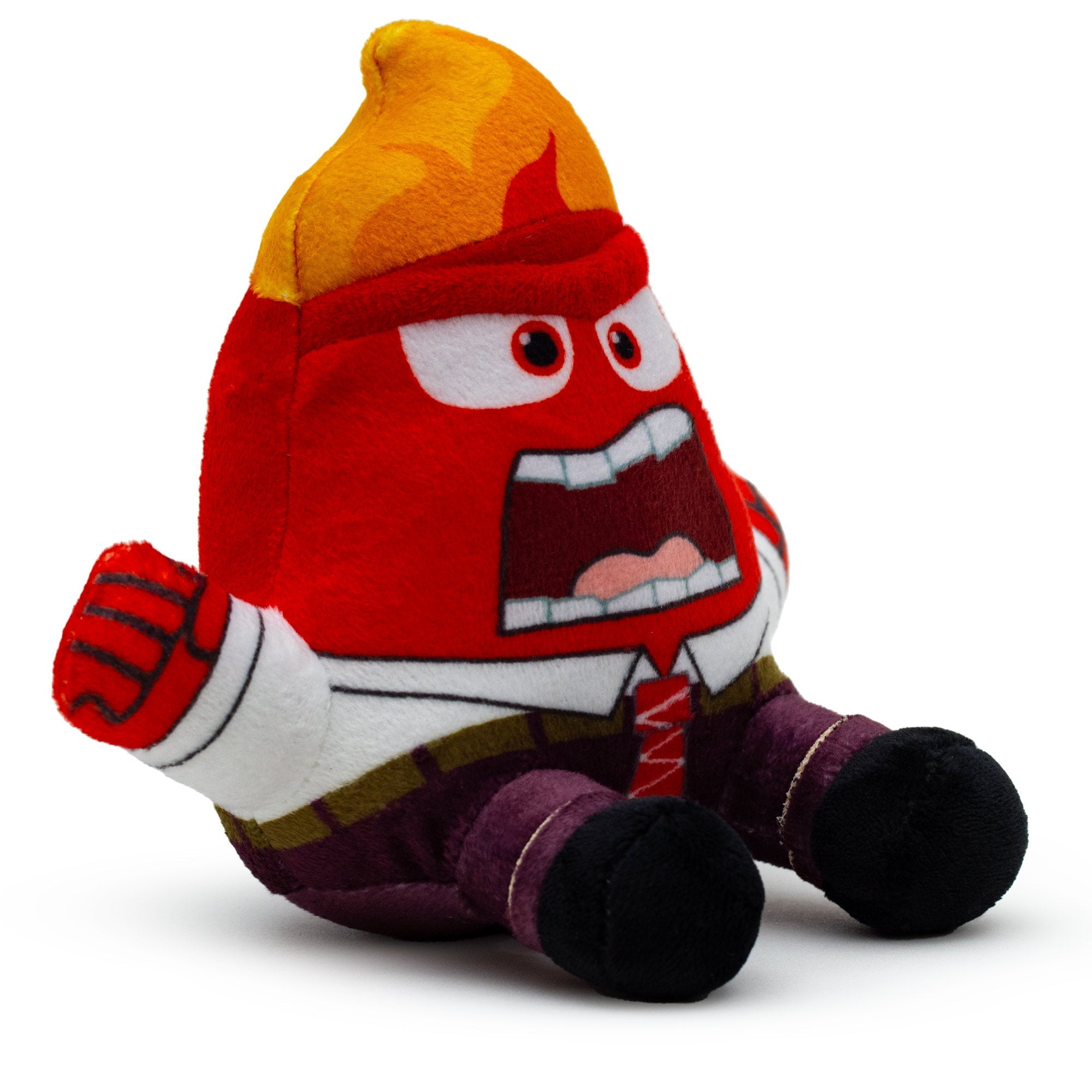 Dog Toy Squeaker Plush - Inside Out Anger Full Body Sitting Pose 