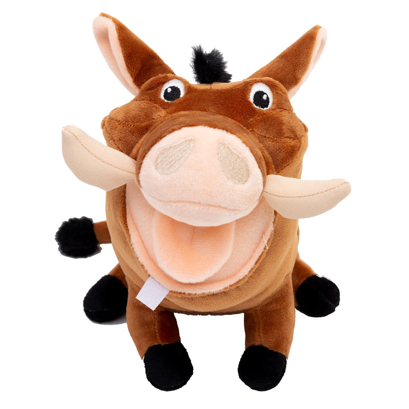 Dog Toy Squeaker Plush - Disney The Lion King Pumbaa Full Body Pose 