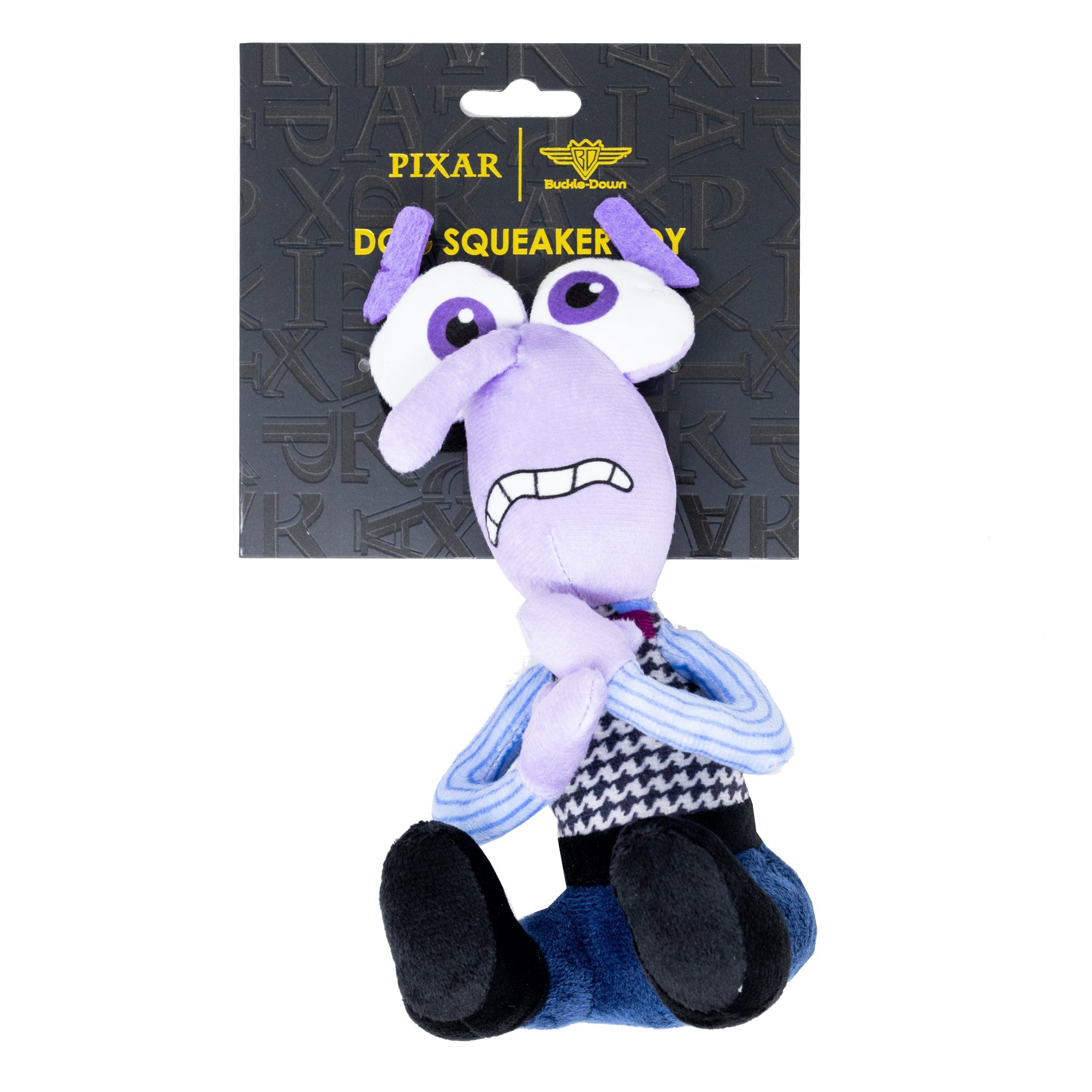 Dog Toy Squeaker Plush - Pixar Inside Out Fear Full Body Pose