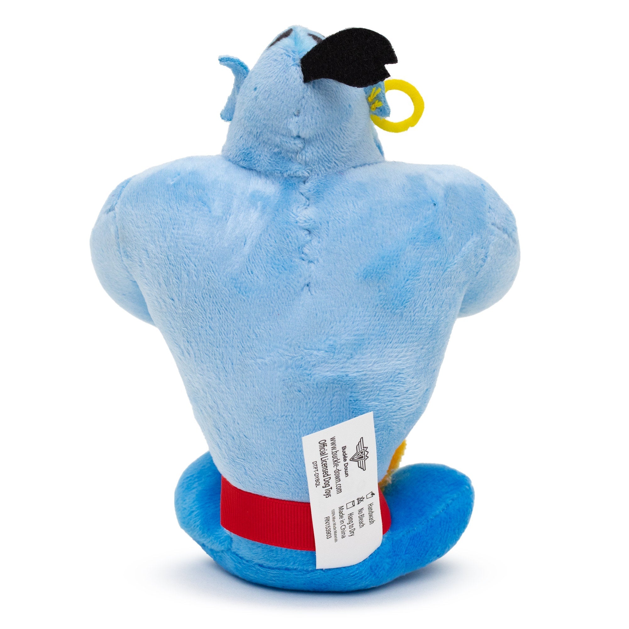 Dog Toy Squeaker Plush - Aladdin Genie Sitting Pose 
