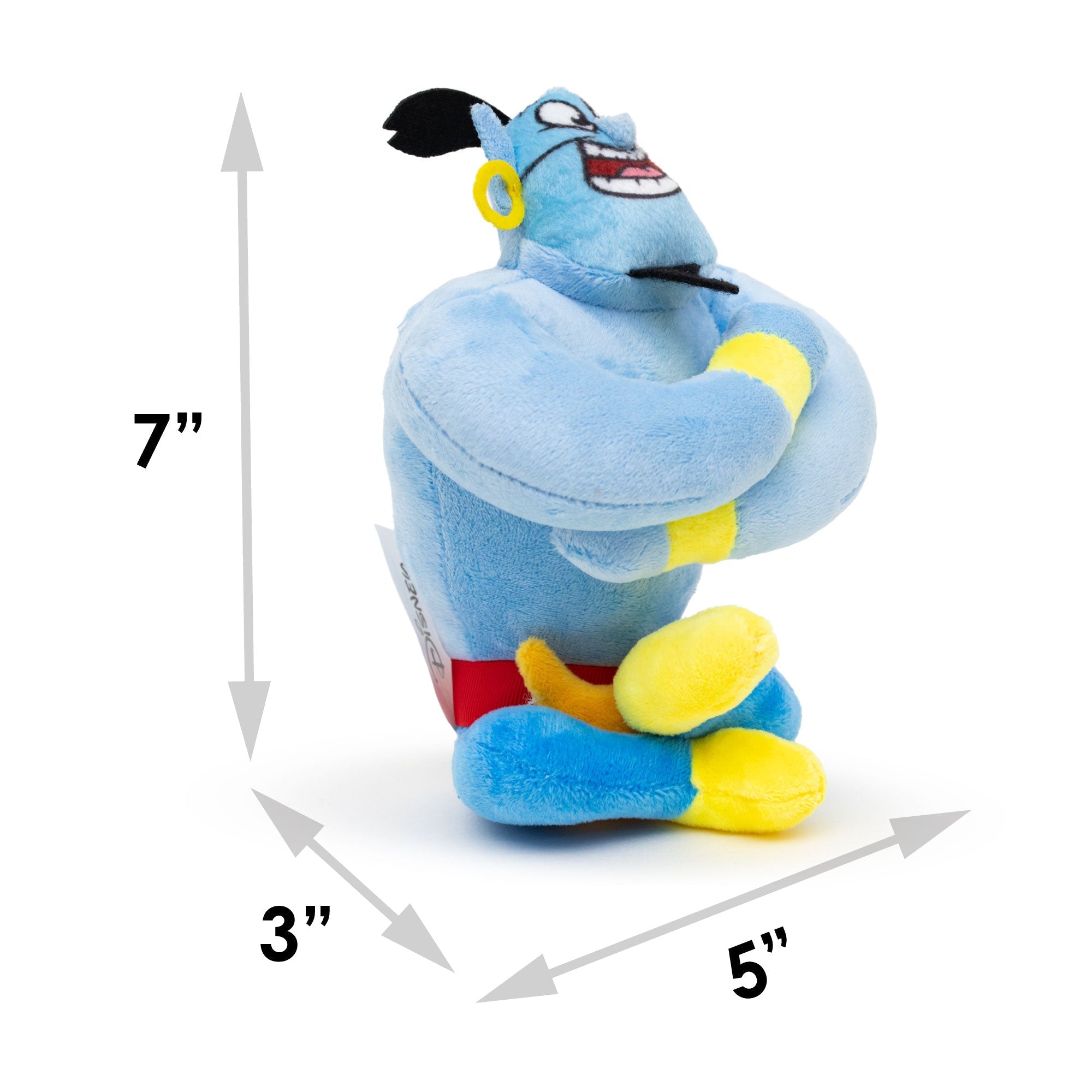 Dog Toy Squeaker Plush - Aladdin Genie Sitting Pose 