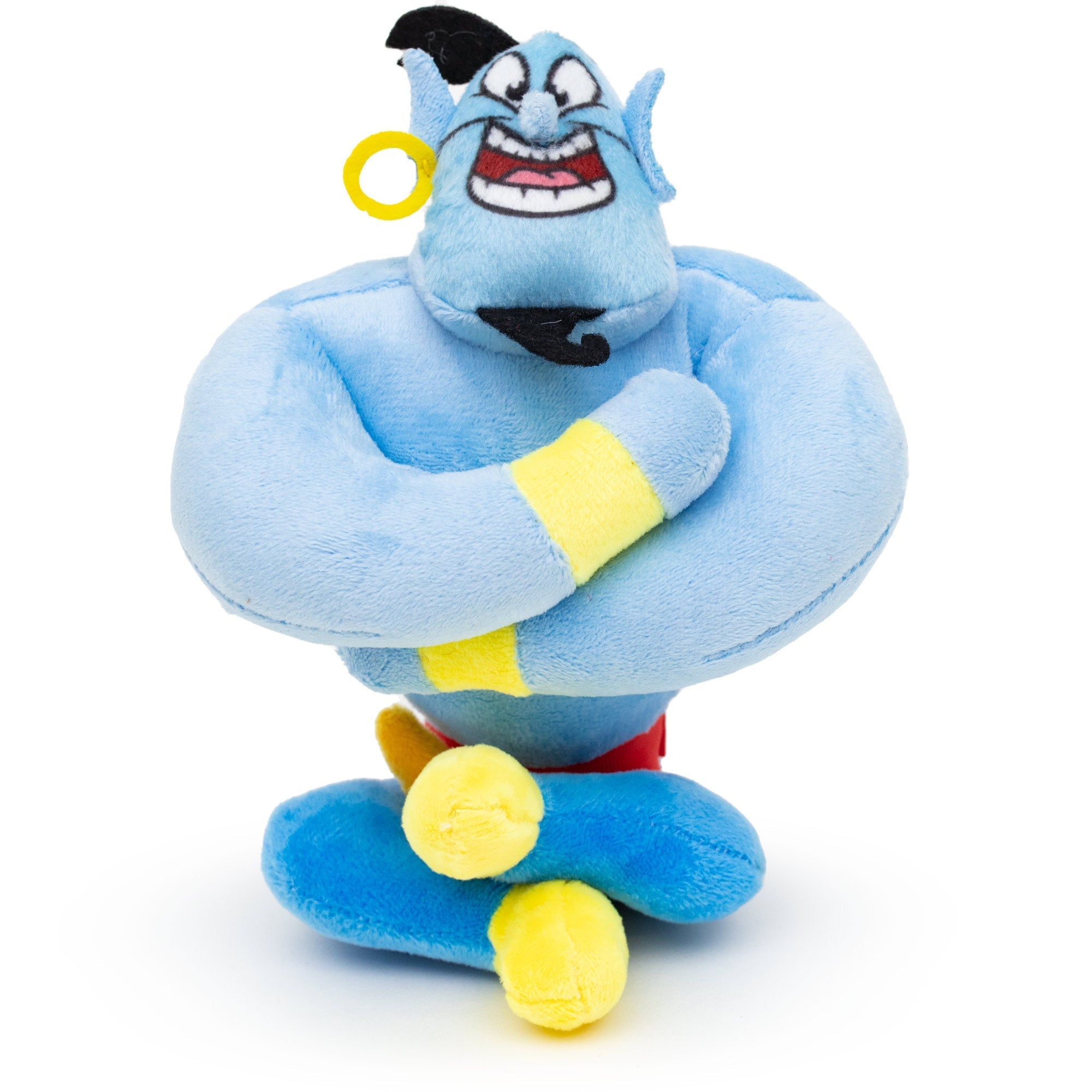 Dog Toy Squeaker Plush - Aladdin Genie Sitting Pose 
