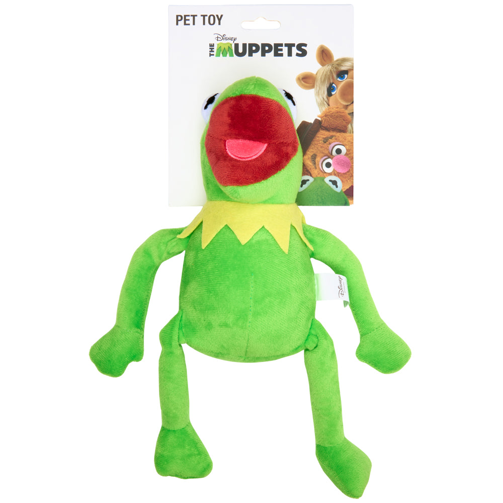 Buckle-Down Disney the Muppets Kermit the Frog Pose Squeaky Plush Dog Toy