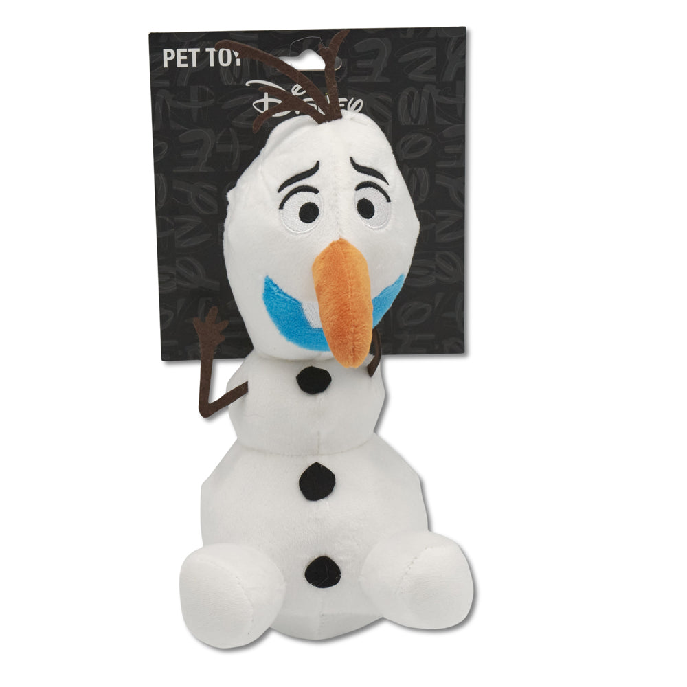 Dog Toy Squeaker Plush - Frozen Olaf Surprised Sitting Pose | HT Animal Supply