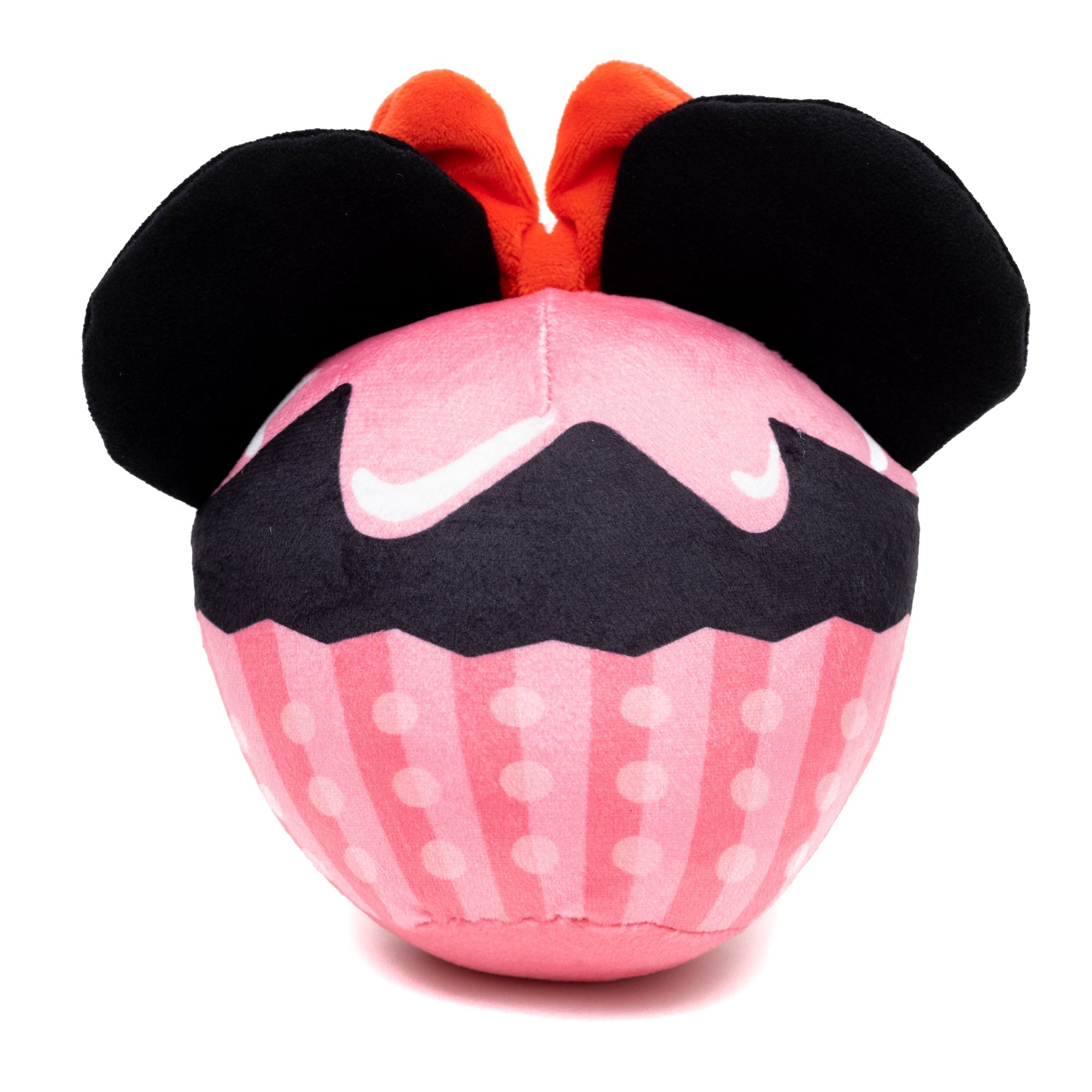 Dog Toy Squeaker Plush - Minnie Mouse Cupcake with Ears and Bow 