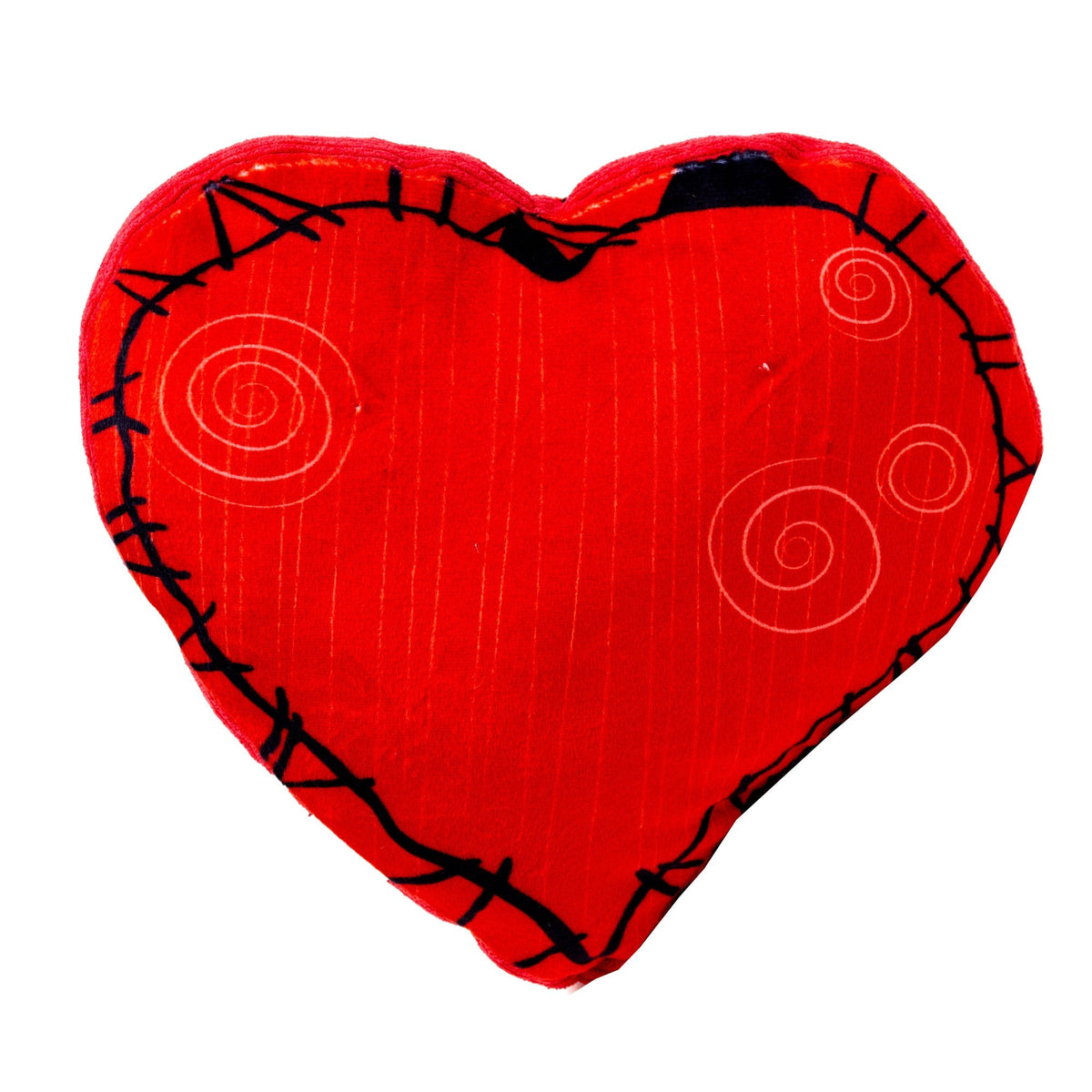 Dog Toy Squeaker Plush - The Nightmare Before Christmas Jack and Sally Heart Pose 