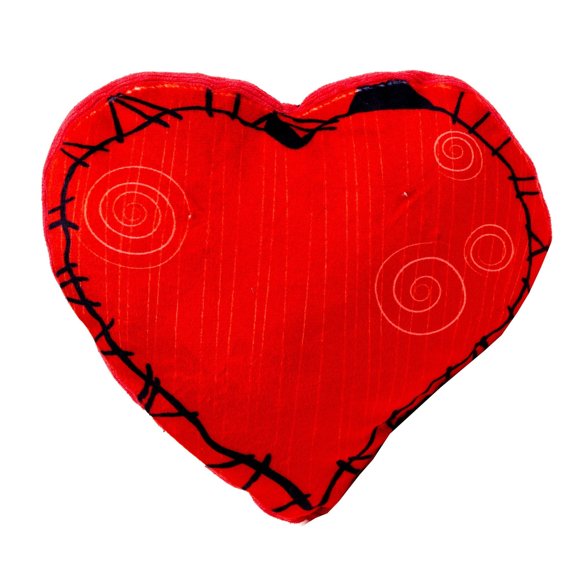 Dog Toy Squeaker Plush - The Nightmare Before Christmas Jack and Sally Heart Pose 