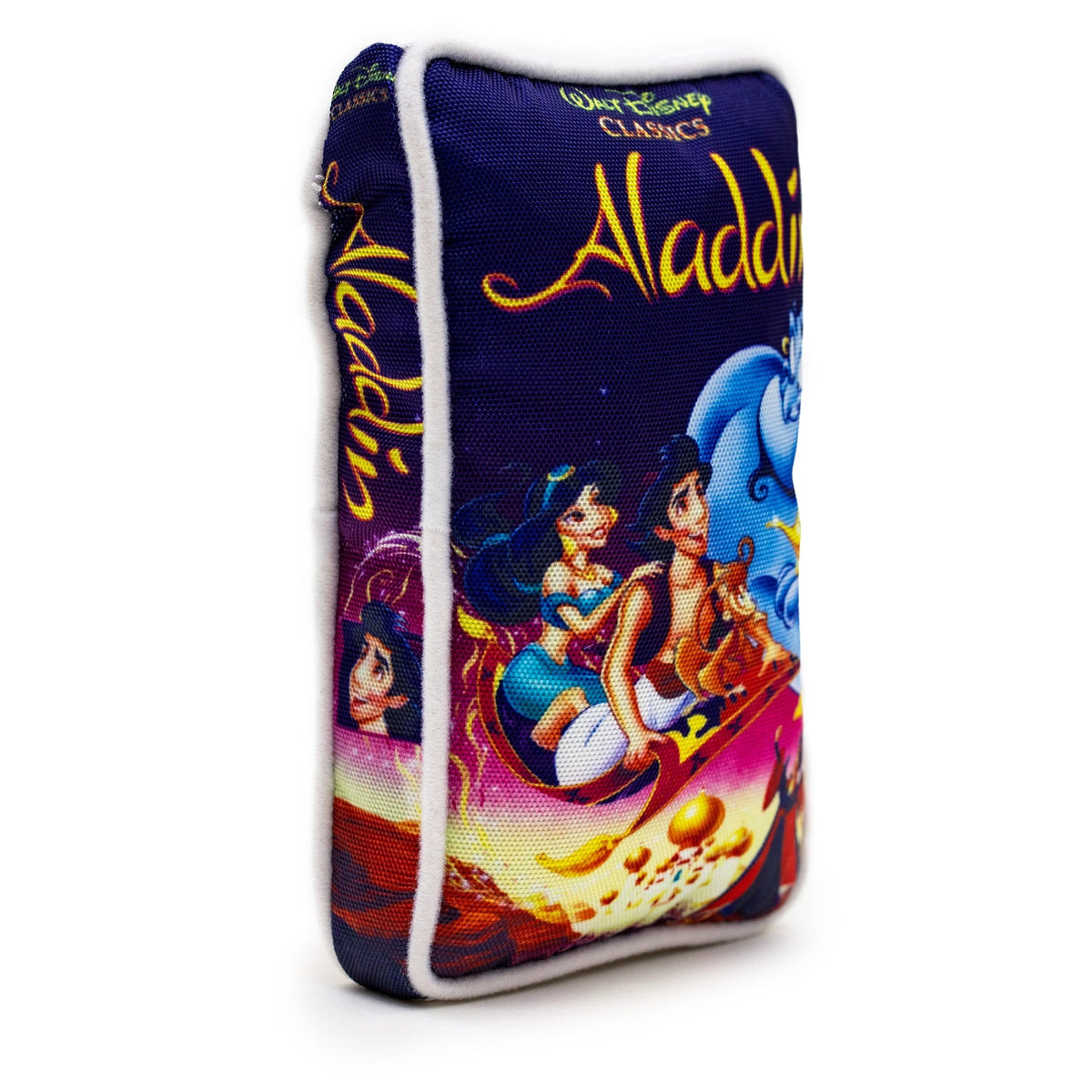 Dog Toy Squeaker Plush - Disney Aladdin VHS Tape Replica 