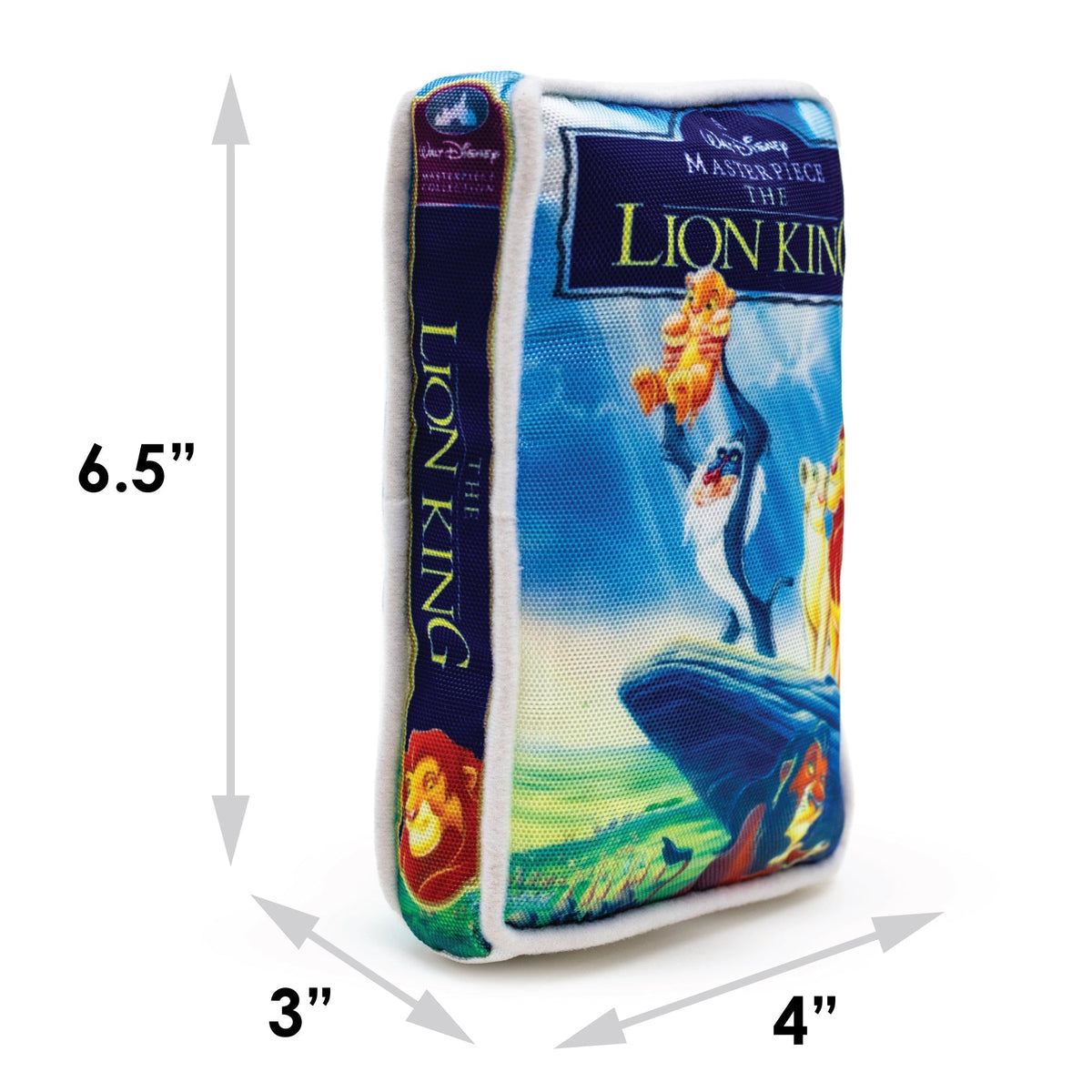 Dog Toy Squeaker Plush - Disney The Lion King VHS Tape Replica 