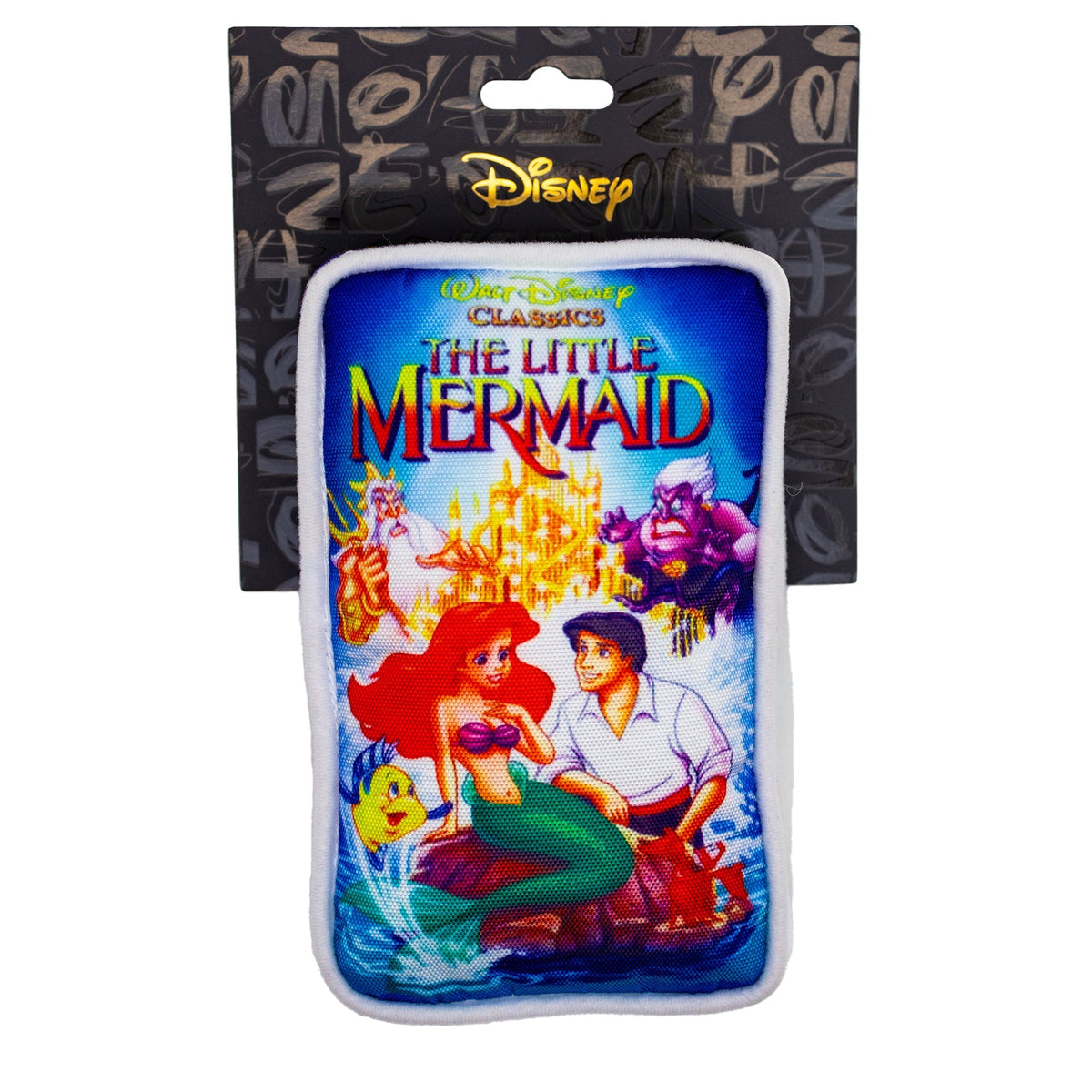 Dog Toy Squeaker Plush - Disney The Little Mermaid VHS Tape Replica 