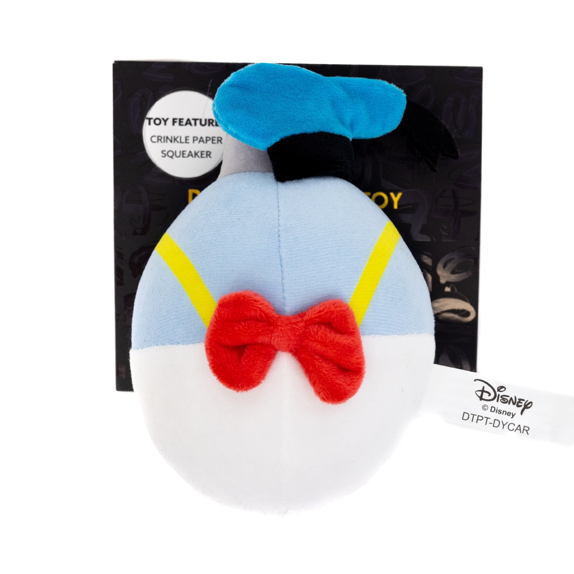 Dog Toy Squeaker Plush - Disney Donald Duck Christmas Ornament Replica 