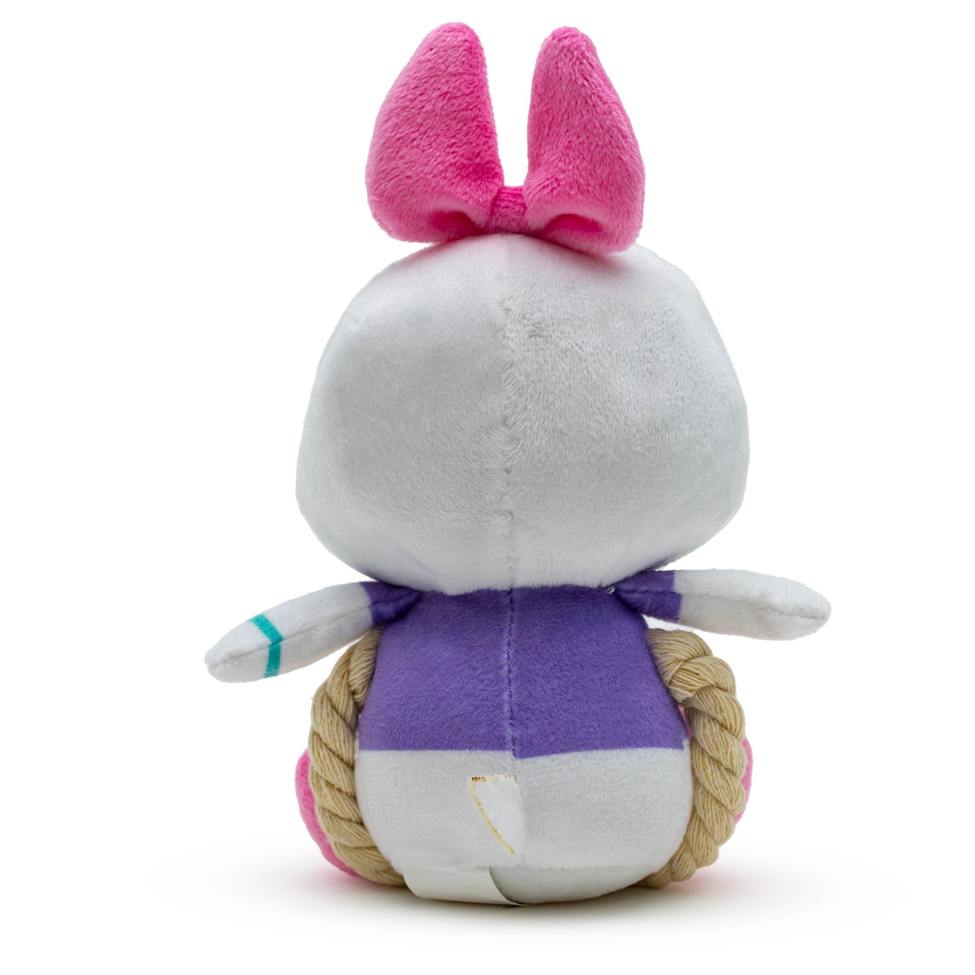 Dog Toy Squeaker Plush with Rope - Disney Daisy Duck Chibi Sitting Pose 