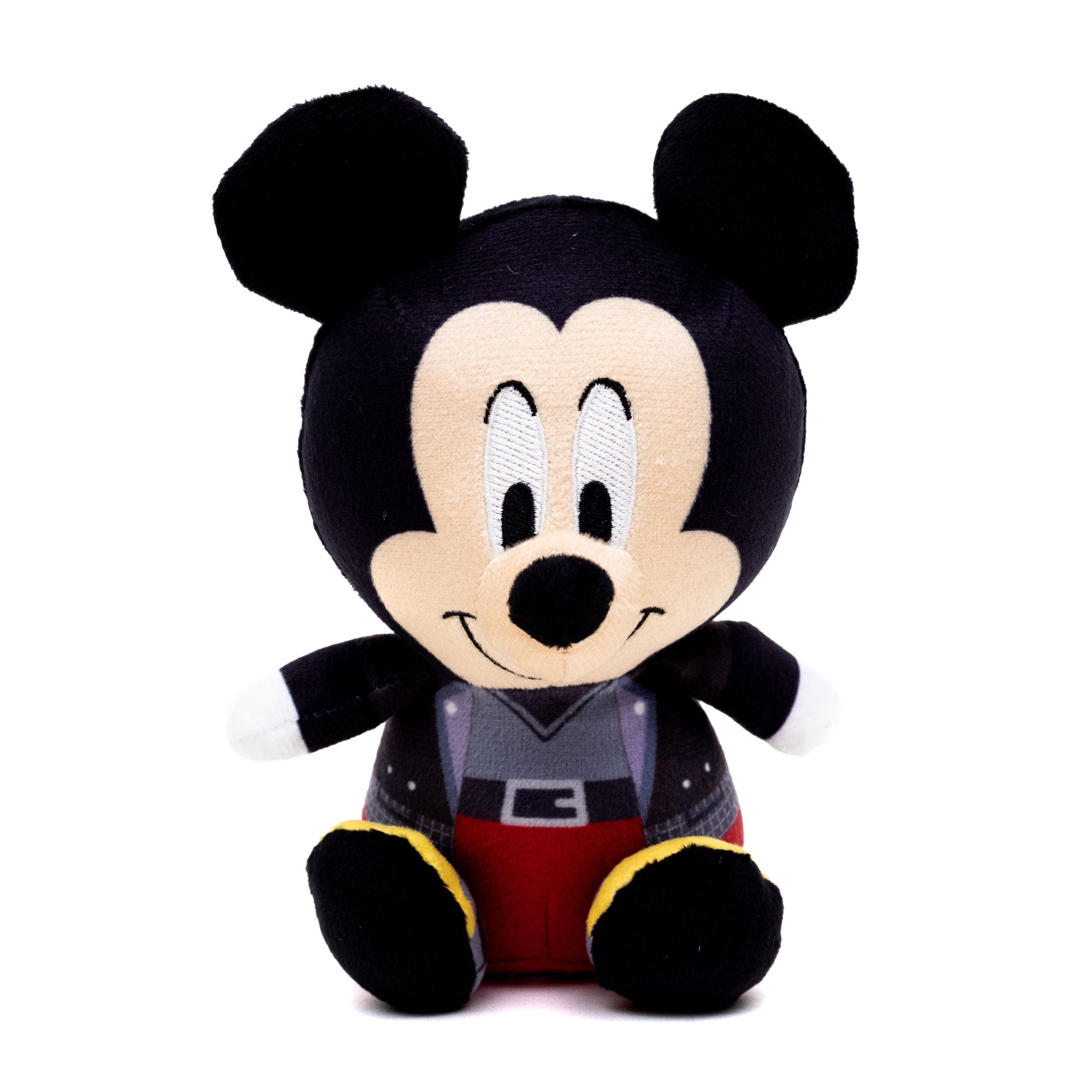 Dog Toy Squeaker Plush - Kingdom Hearts King Mickey Mouse Full Body Sitting Pose 