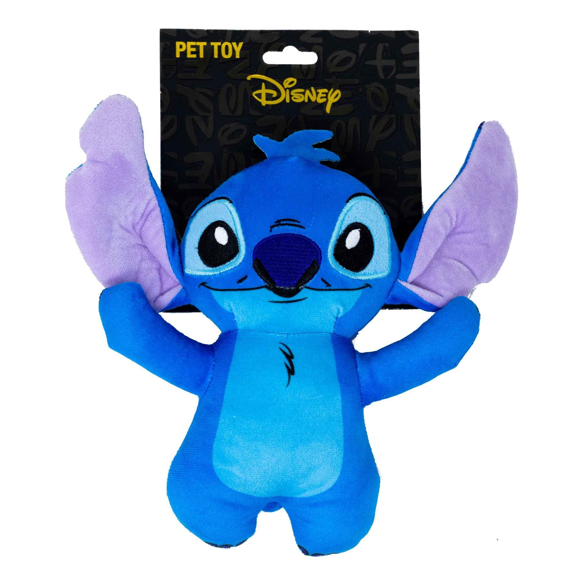 Buckle-Down Lilo and Stitch Stitch Arms Up Full Body Standing Pose Squeaker Plush Dog Toy