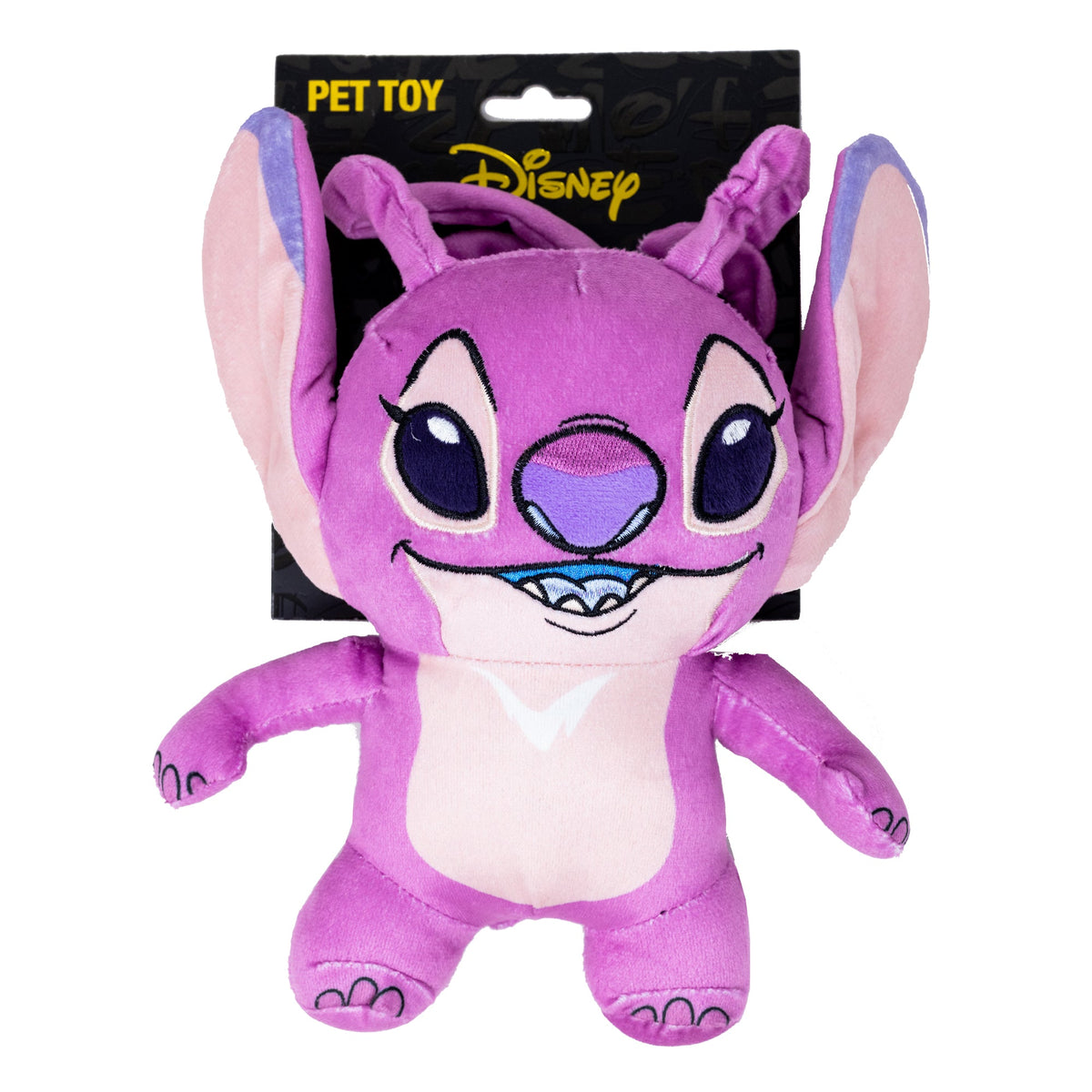 Dog Toy Squeaker Plush - Lilo and Stitch Angel Smiling Full Body Standing Pose - HT Animal Supply