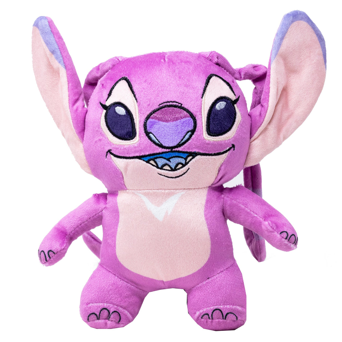 Dog Toy Squeaker Plush - Lilo and Stitch Angel Smiling Full Body Standing Pose - HT Animal Supply
