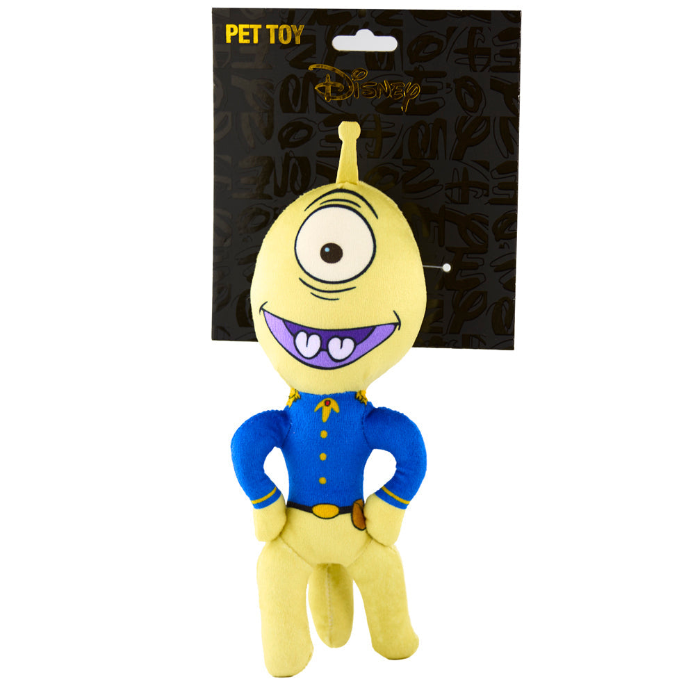 Dog Toy Squeaker Plush - Lilo and Stitch Pleakley Smiling Full Body Standing Pose