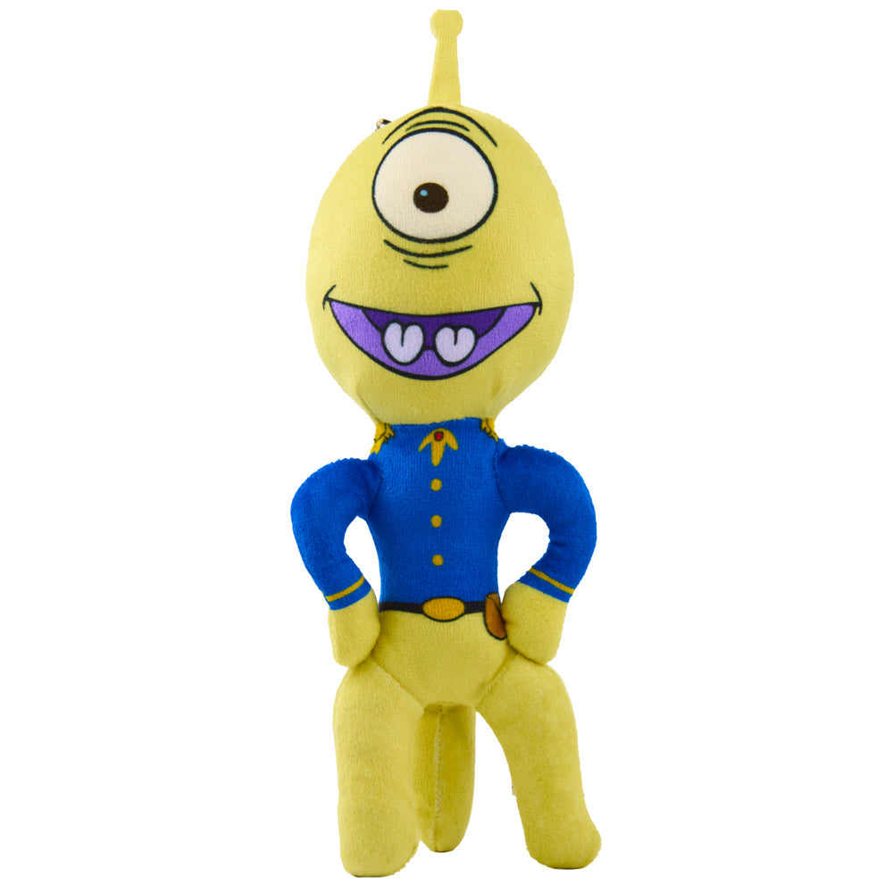 Dog Toy Squeaker Plush - Lilo and Stitch Pleakley Smiling Full Body Standing Pose