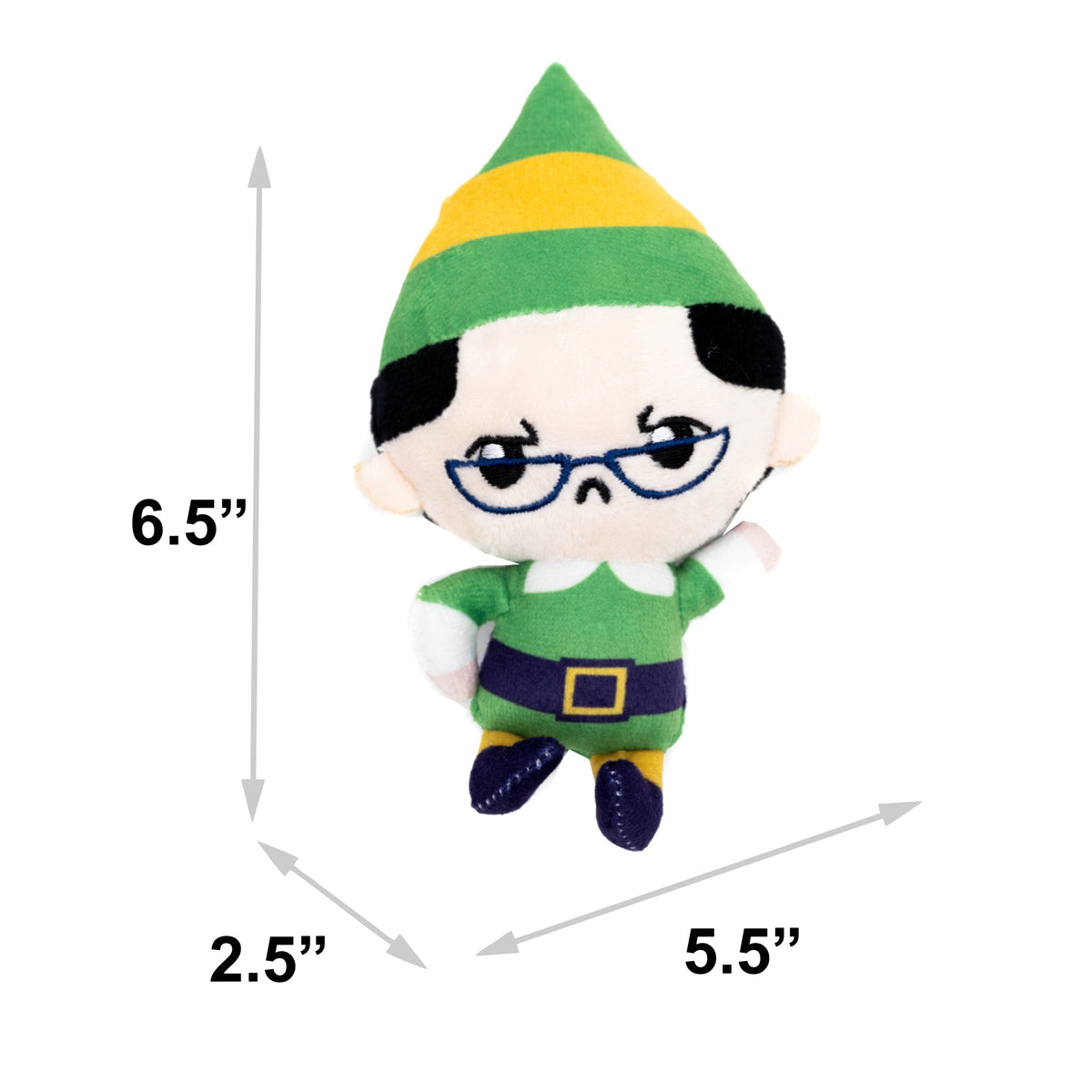 Dog Toy Squeaker Plush - Elf Chibi Papa Elf Full Body Pose 