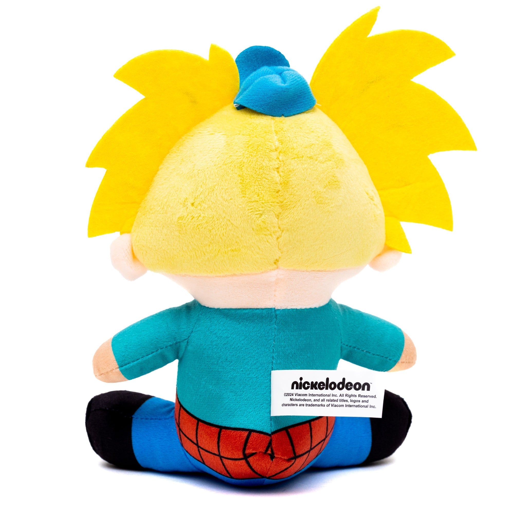 Dog Toy Squeaker Plush - Hey Arnold! Arnold Full Body Sitting Pose 