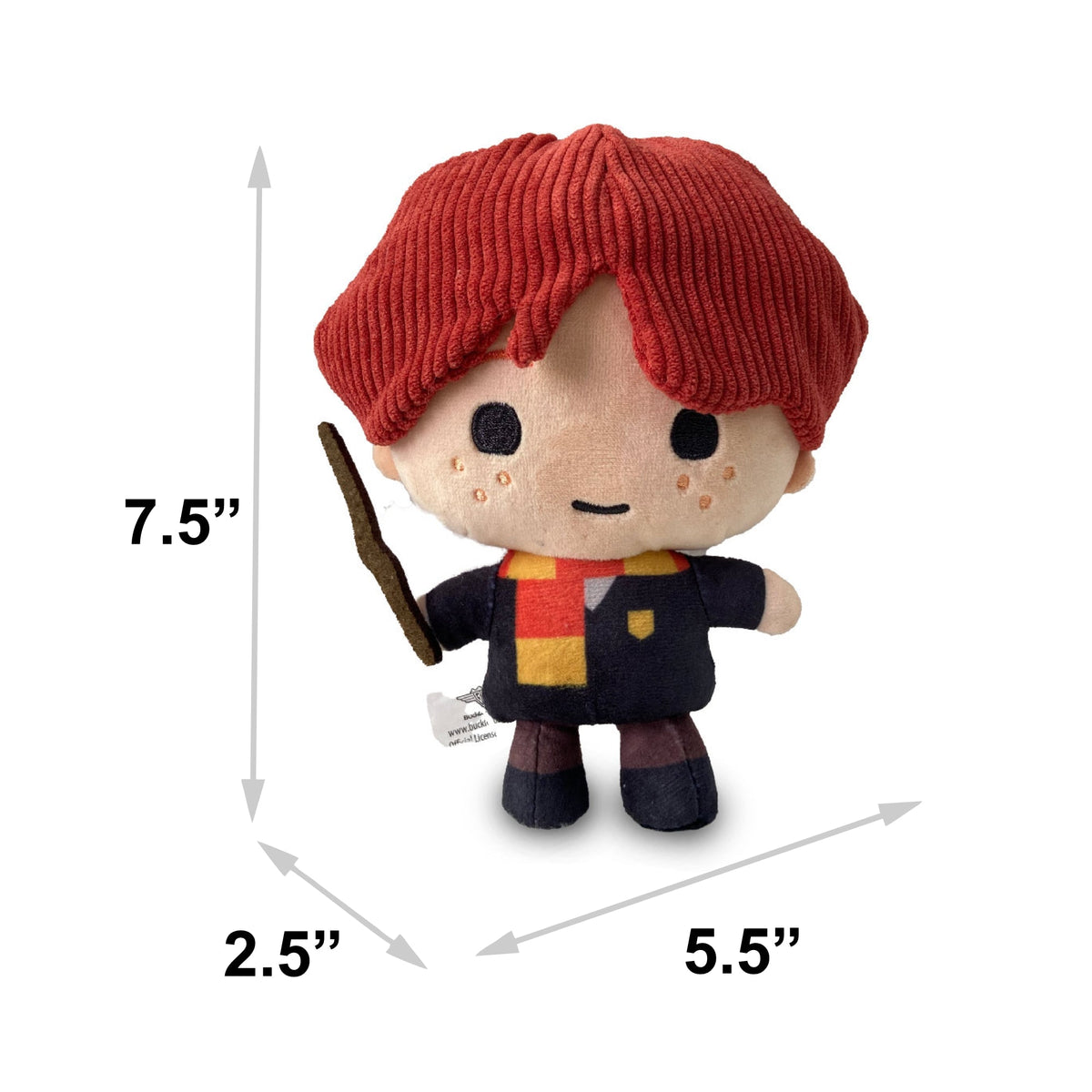 Dog Toy Squeaker Plush - Harry Potter Ron Weasley Standing Charm Full Body Pose 