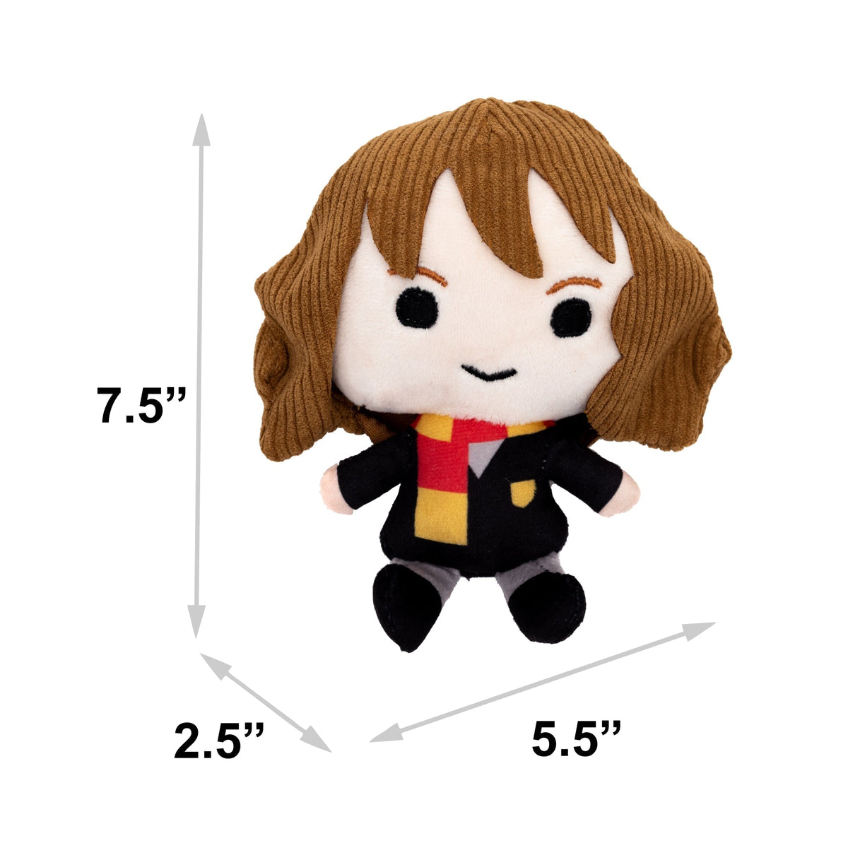 Dog Toy Squeaker Plush - Harry Potter Hermione Granger Standing Charm Full Body Pose 