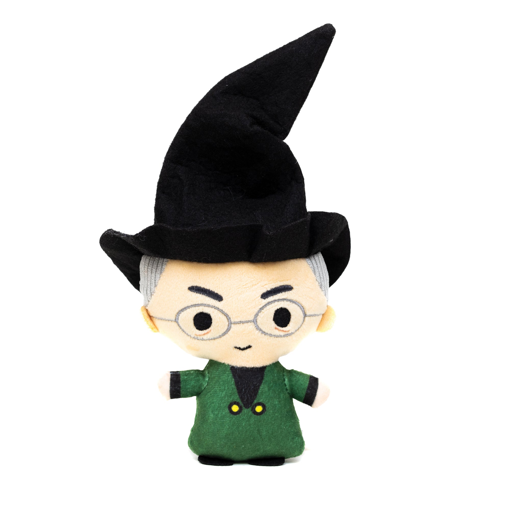 Dog Toy Squeaker Plush - Harry Potter Professor Minerva McGonagall Standing Charm Full Body Pose 