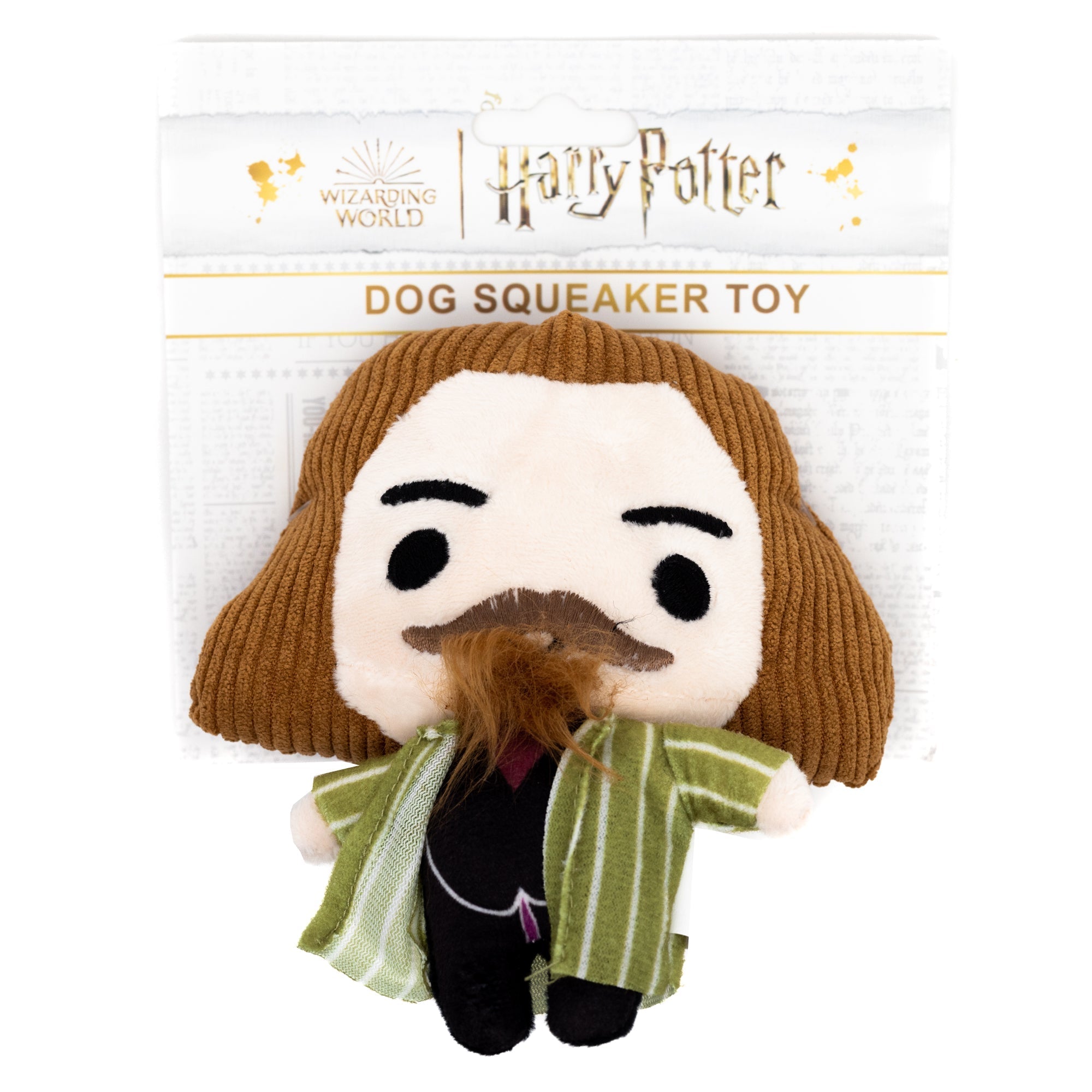 Dog Toy Squeaker Plush - Harry Potter Sirius Black Standing Charm Full Body Pose 