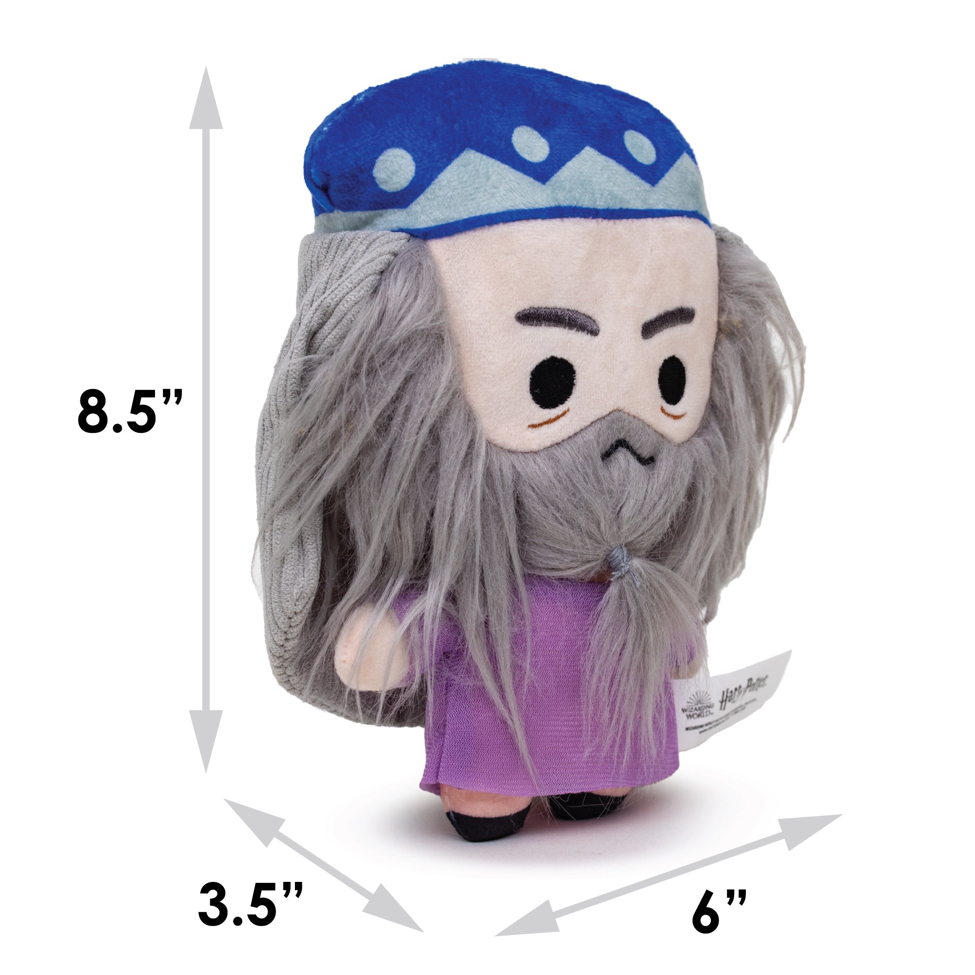 Dog Toy Squeaker Plush - Harry Potter Dumbledore Standing Charm Full Body Pose 