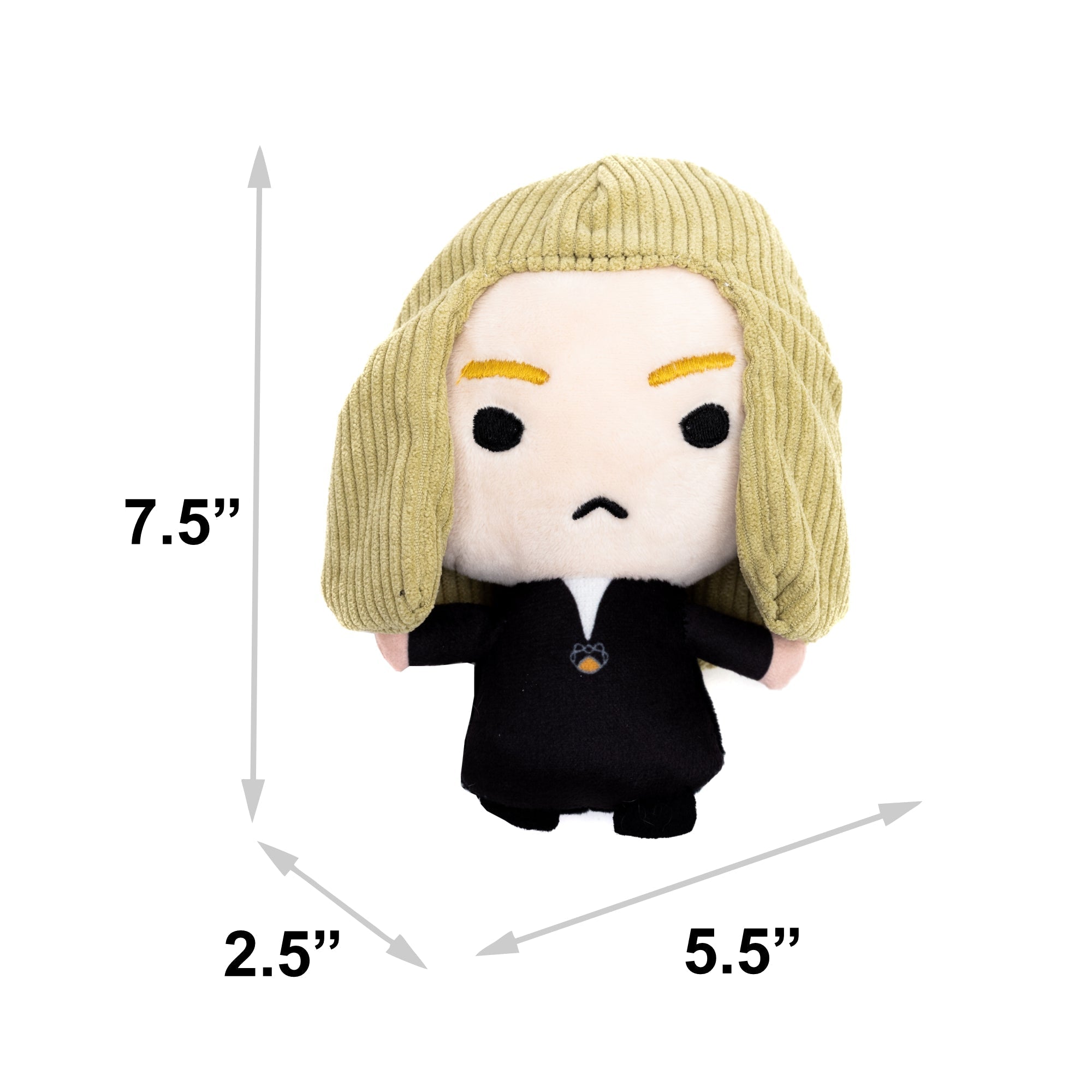 Dog Toy Squeaker Plush - Harry Potter Lucius Malfoy Standing Charm Full Body Pose 