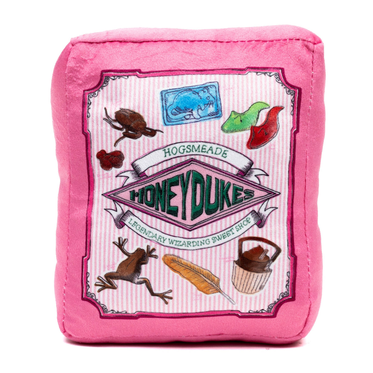 Dog Toy Squeaker Plush - Harry Potter Honeydukes Sweet Shop Candy Box Replica 