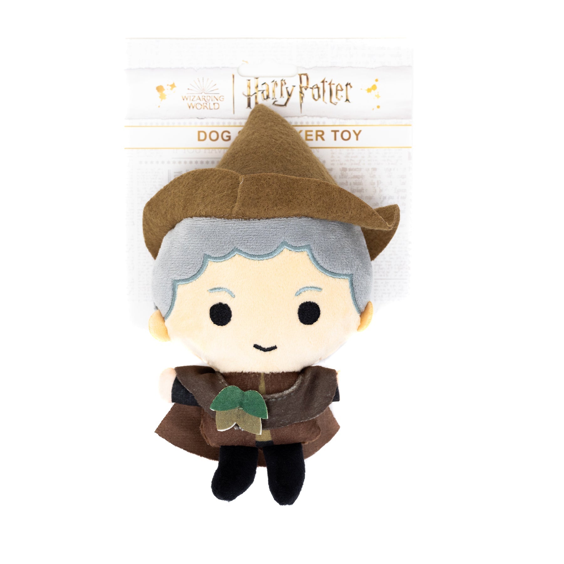 Dog Toy Squeaker Plush - Harry Potter Professor Pomona Sprout Standing Charm Full Body Pose 