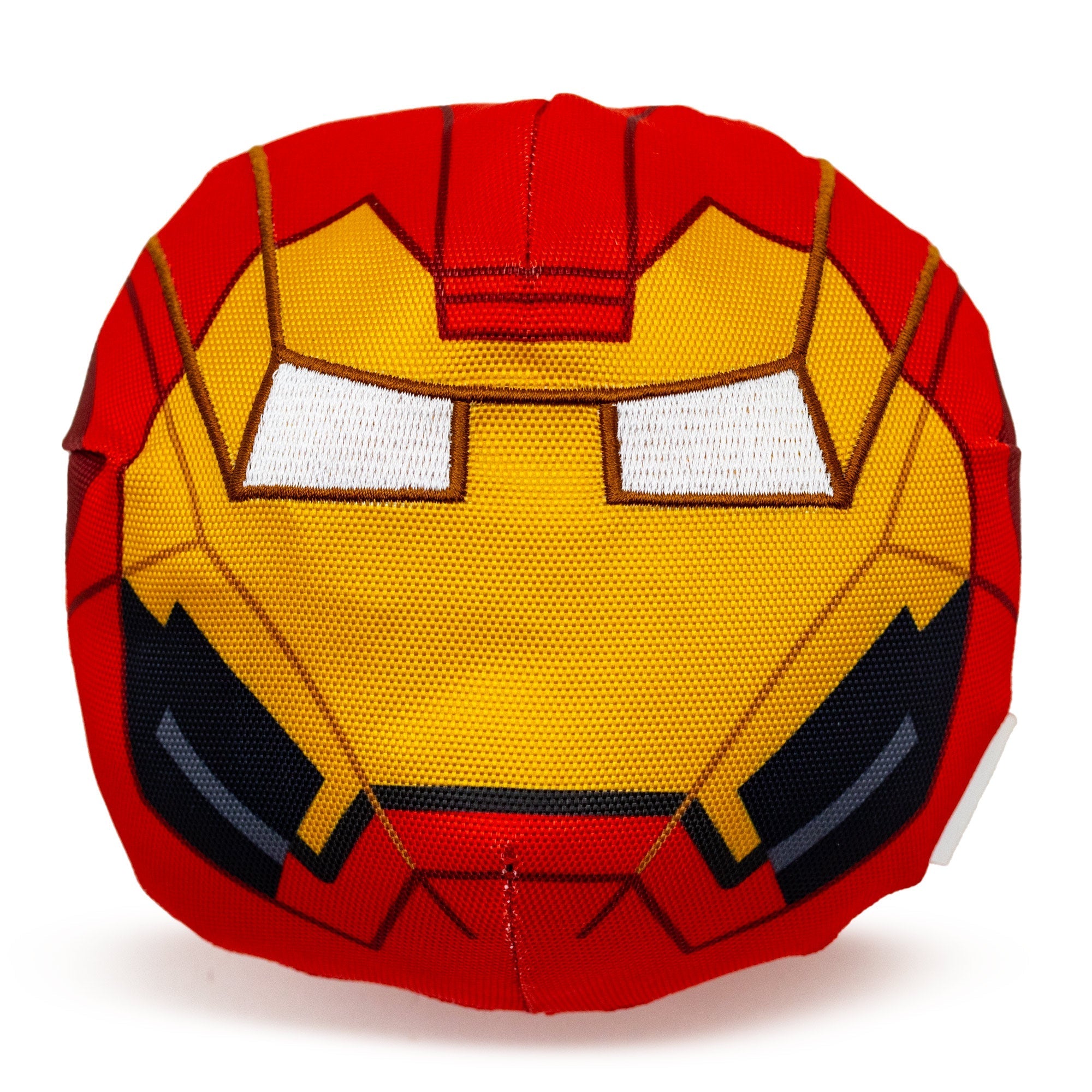 Dog Toy Ballistic Squeaker - Iron Man Face Red 