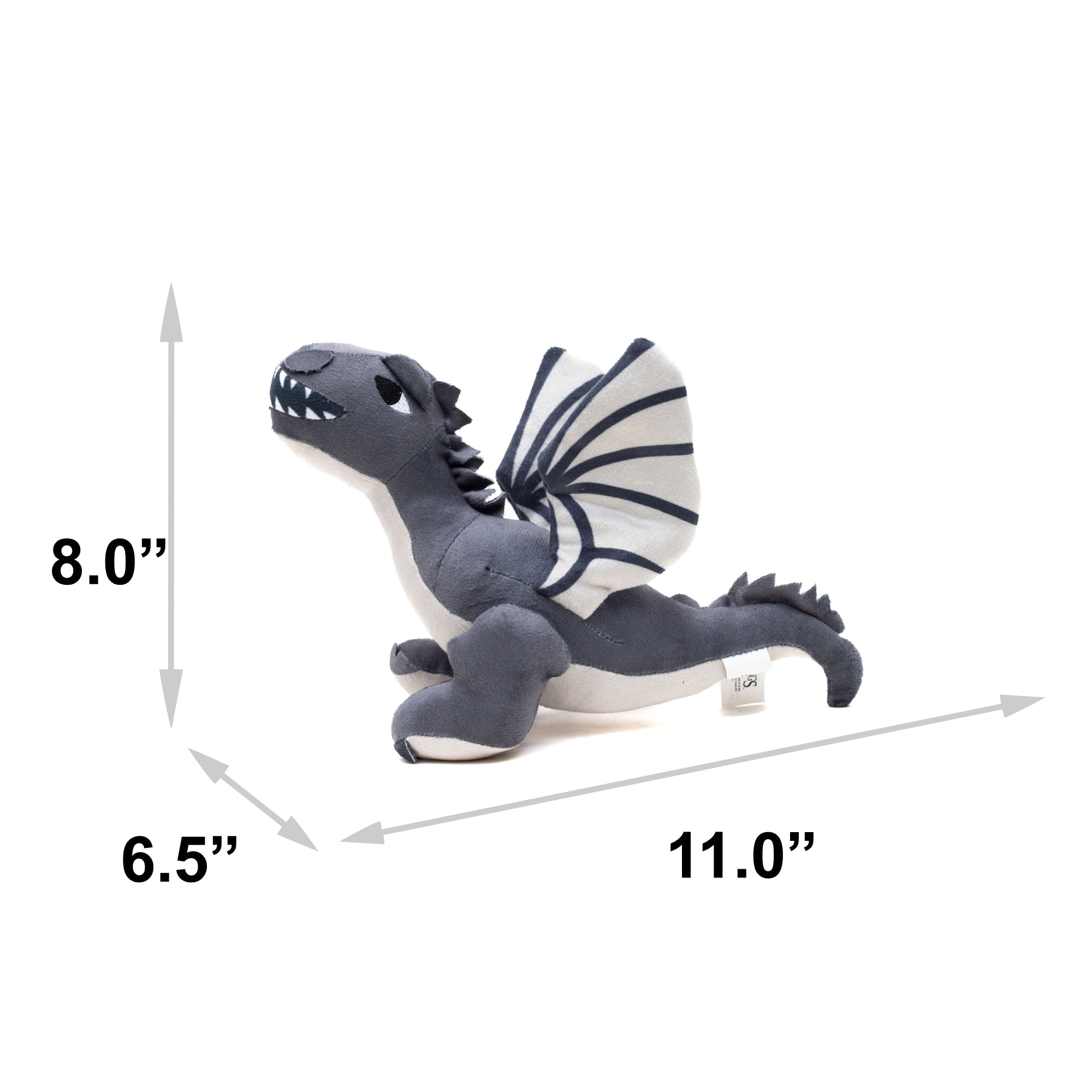 Dog Toy Squeaker Plush - The Lord of the Rings Smaug Dragon Full Body Pose 
