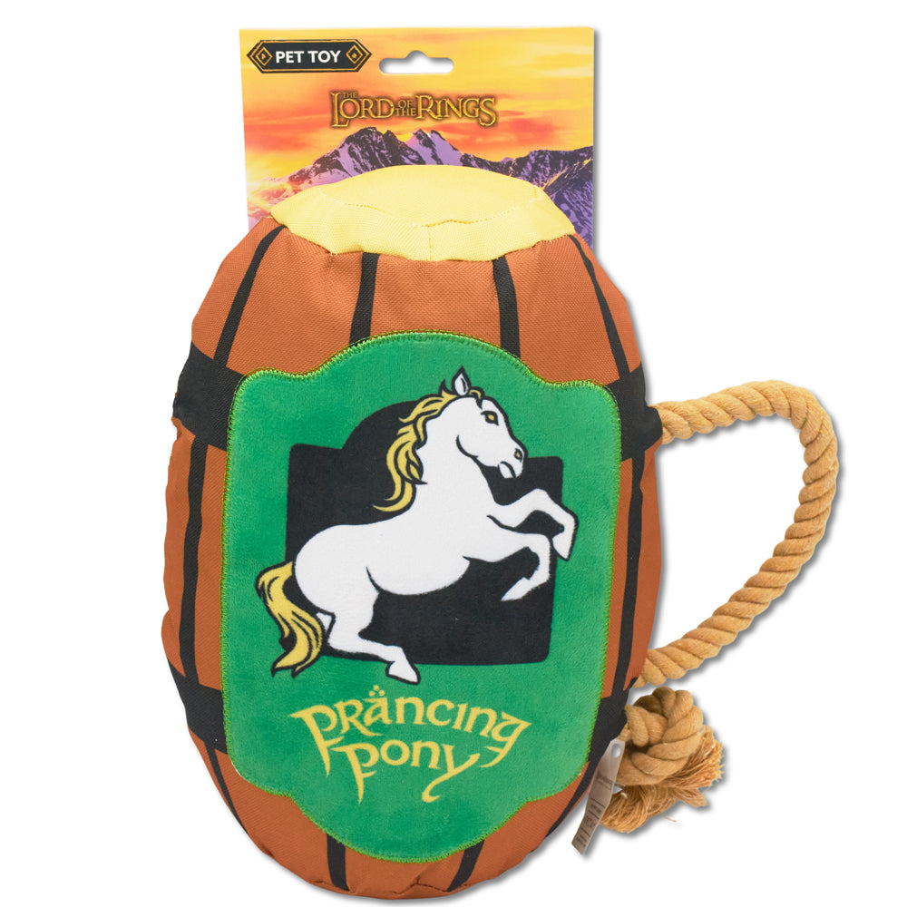 Dog Toy Squeaker Plush - Lord of the Rings PRANCING PONY Pint Mug | HT Animal Supply