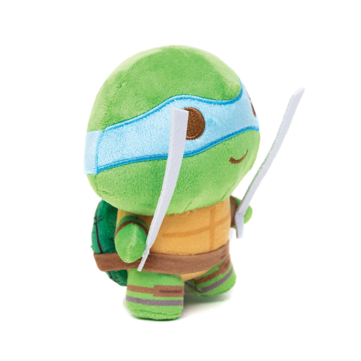 Dog Toy Squeaker Plush - Teenage Mutant Ninja Turtles Leonardo Full Body Sword Pose Blue 
