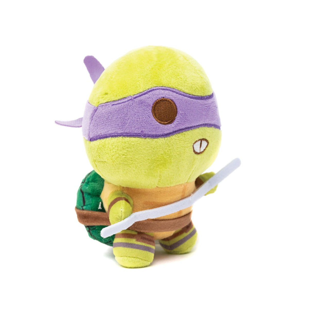 Dog Toy Squeaker Plush - Teenage Mutant Ninja Turtles Donatello Full Body Staff Pose Purple 