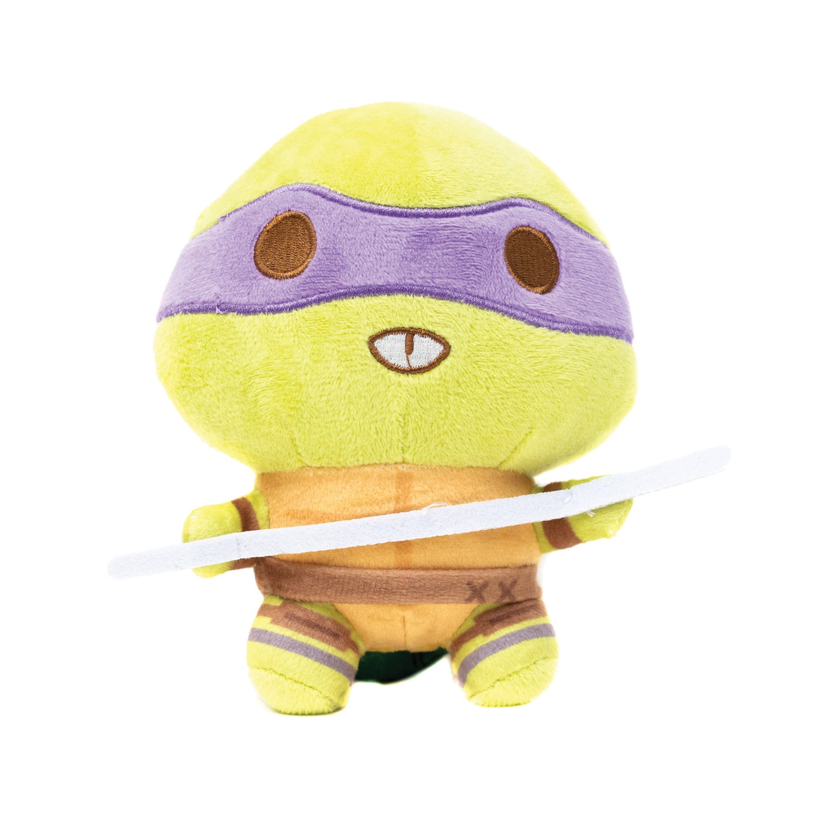 Dog Toy Squeaker Plush - Teenage Mutant Ninja Turtles Donatello Full Body Staff Pose Purple 