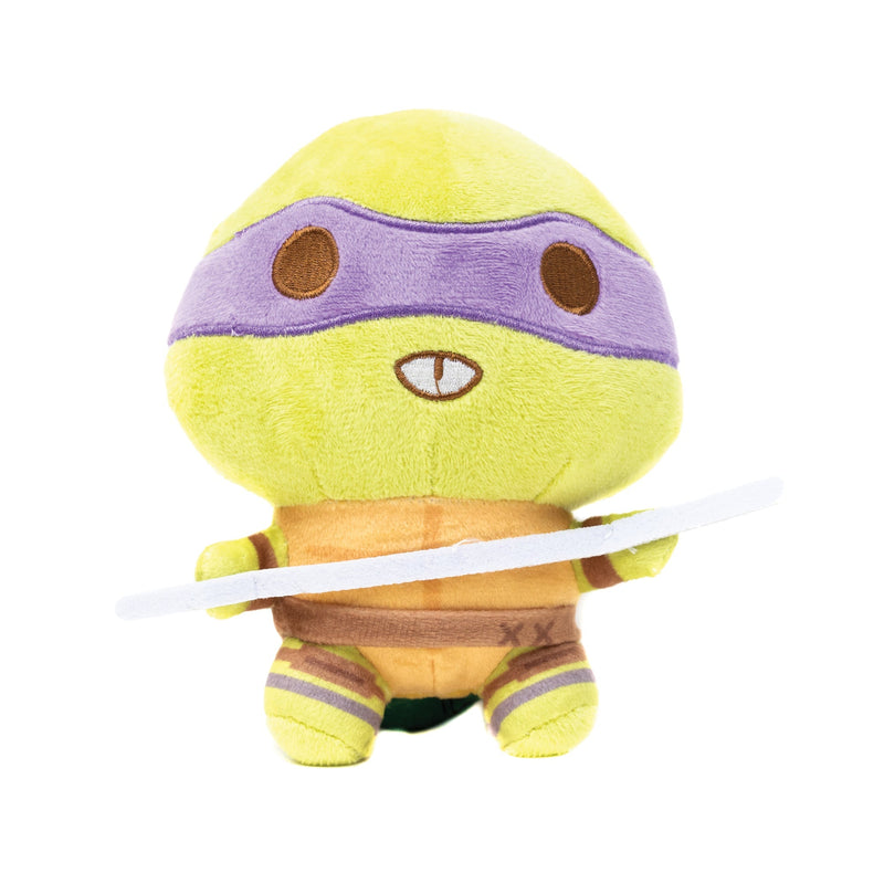 Dog Toy Squeaker Plush - Teenage Mutant Ninja Turtles Donatello Full Body Staff Pose Purple 