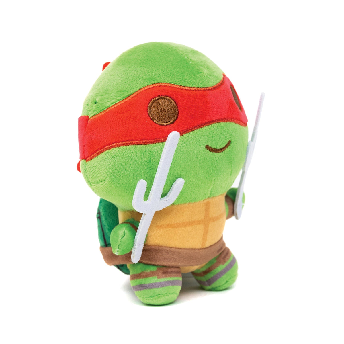 Dog Toy Squeaker Plush - Teenage Mutant Ninja Turtles Raphael Full Body Sais Pose Red 