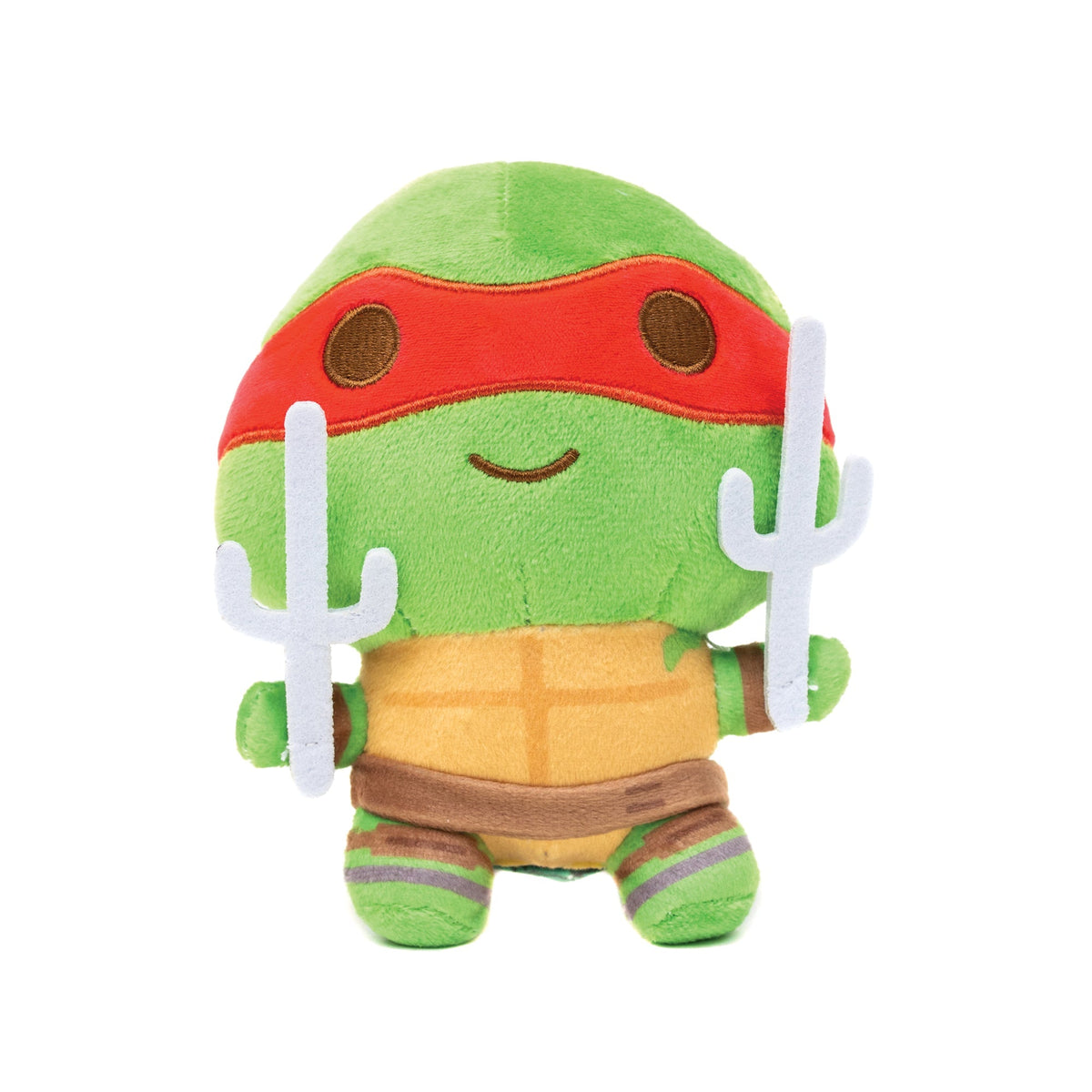 Dog Toy Squeaker Plush - Teenage Mutant Ninja Turtles Raphael Full Body Sais Pose Red 
