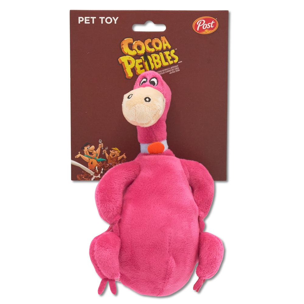 Dog Toy Squeaker Plush - Cocoa Pebbles The Flintstones Dino Dinosaur Full Body Pose | HT Animal Supply