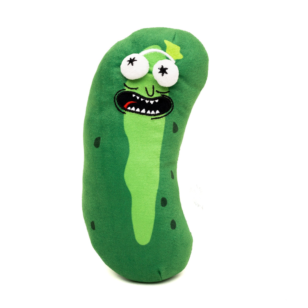 Dog Toy Squeaker Plush - Rick and Morty Pickle Rick Pose Greens 